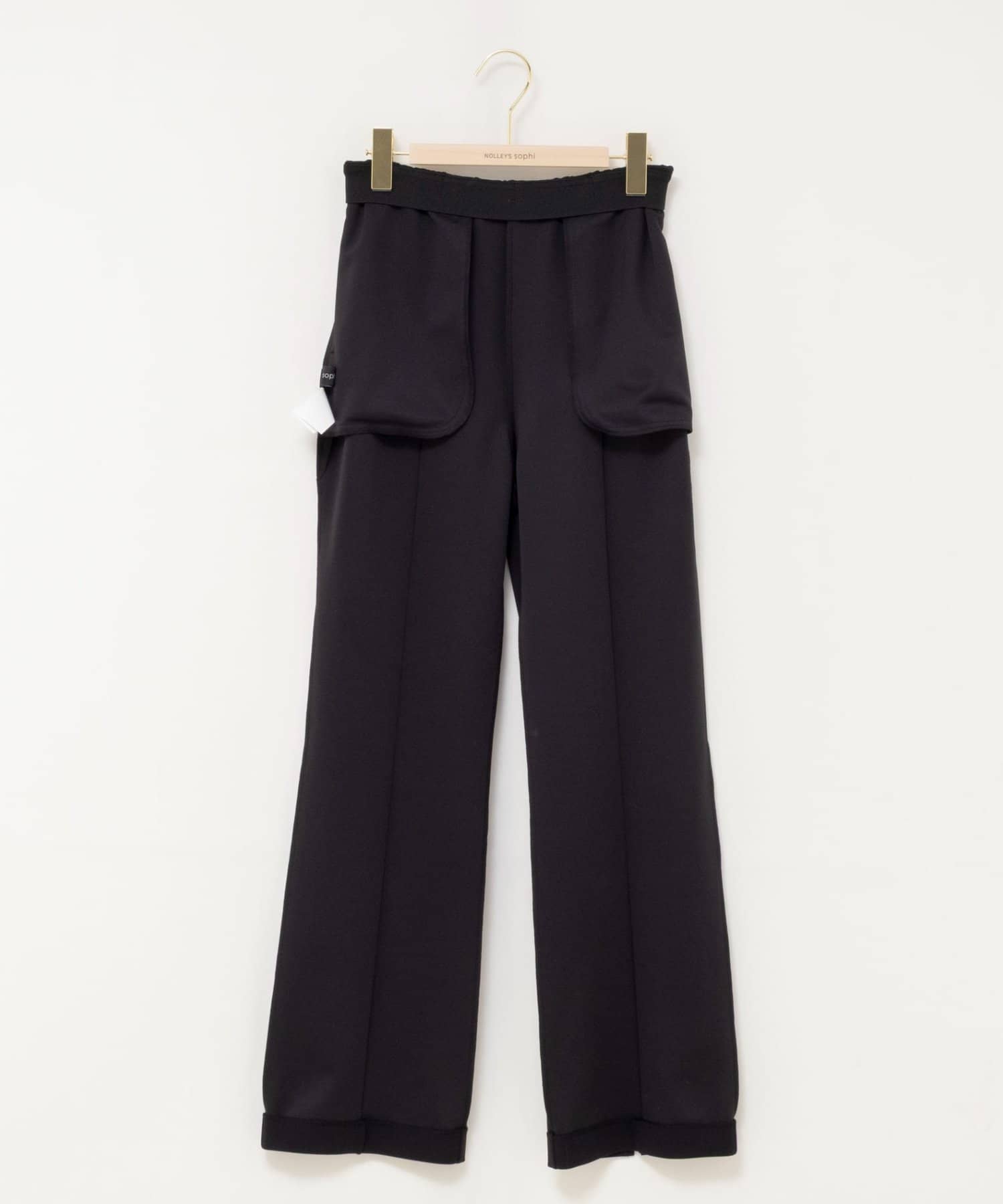 NOLLEY'S(ノーリーズ) ウォッシャブルカットジョーゼットスリットパンツ