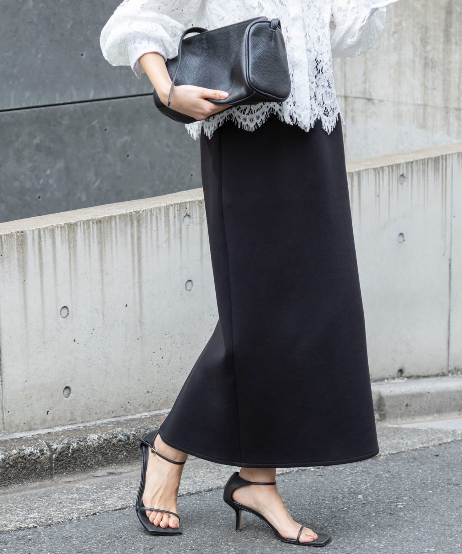 NOLLEY'S(ノーリーズ) 【WEB限定】ウォッシャブルダンボールタイトスカート