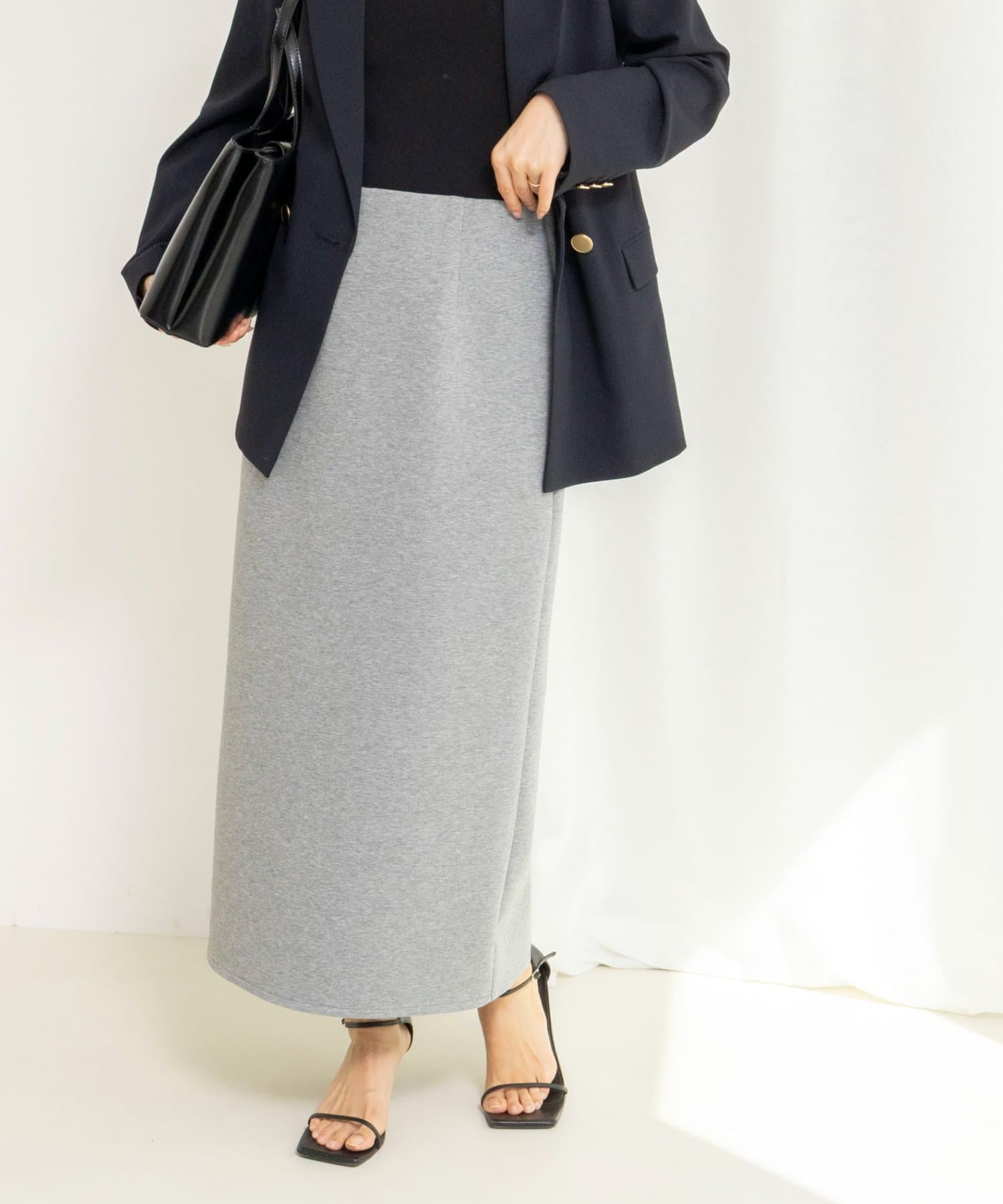 NOLLEY'S(ノーリーズ) 【WEB限定】ウォッシャブルダンボールタイトスカート