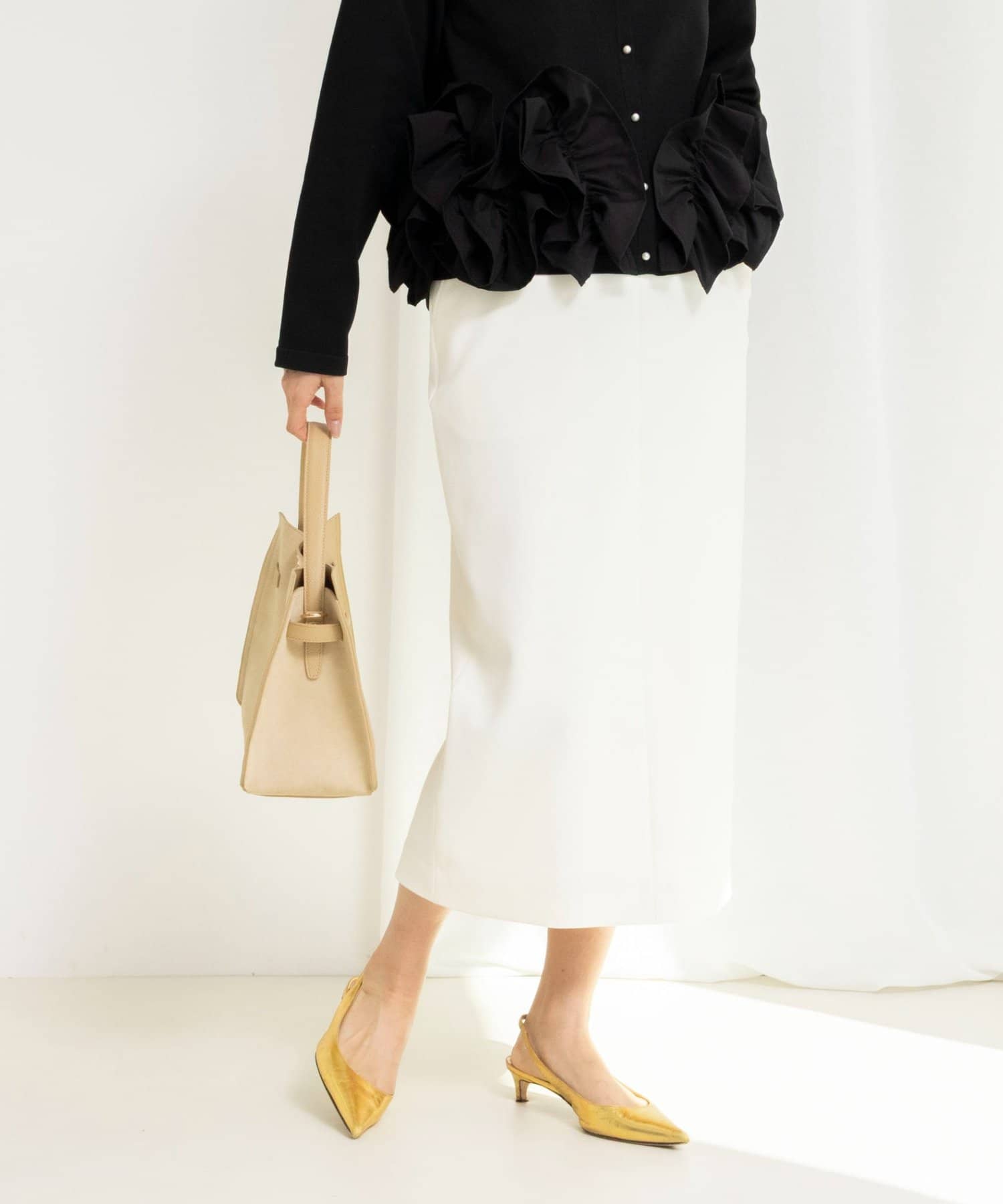 NOLLEY'S(ノーリーズ) ウォッシャブルニットジョーゼットタイトスカート