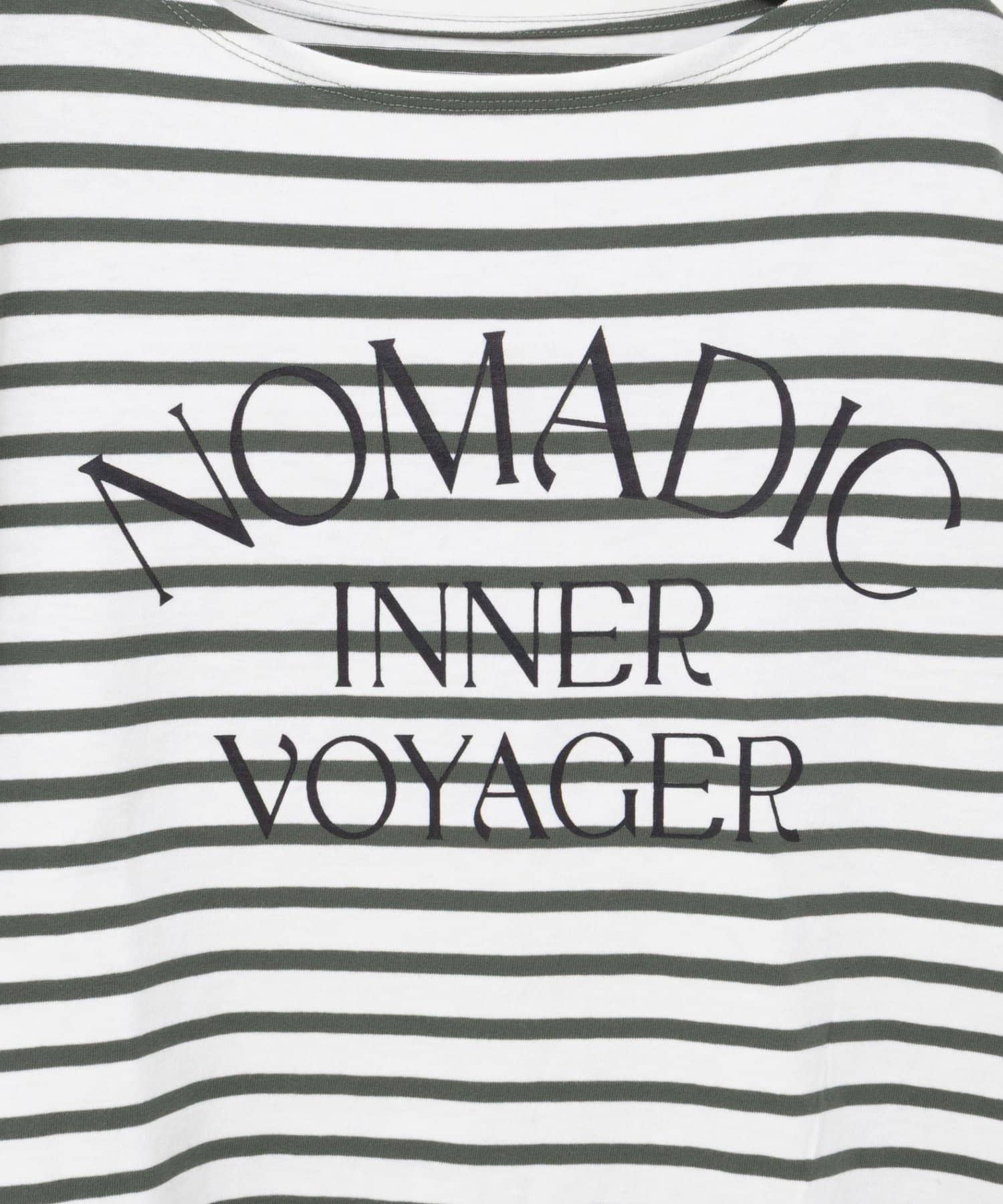 NOLLEY'S(ノーリーズ) 【WEB限定】ウォッシャブルボーダープリントロンTee