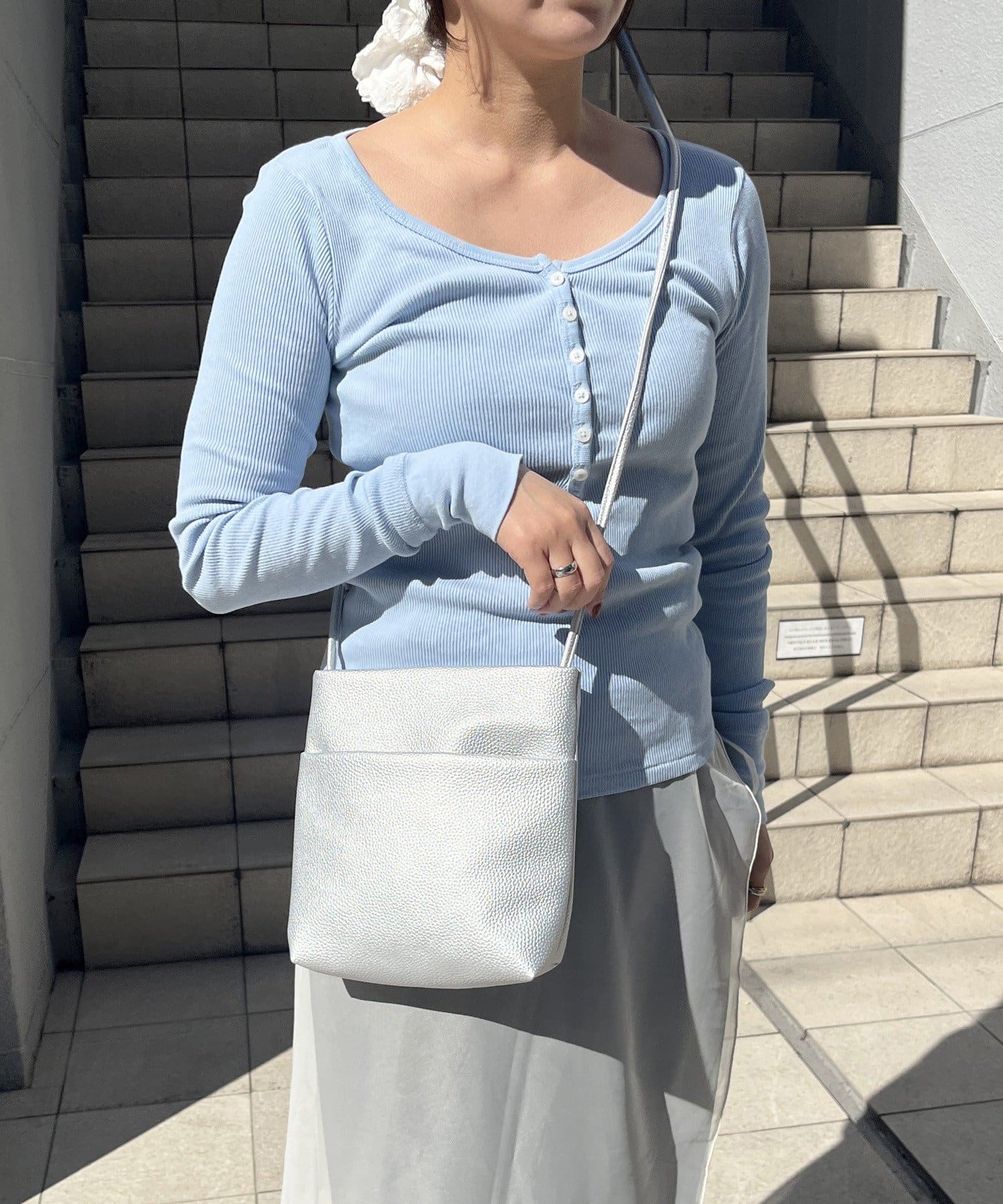 Lattice(ラティス) シンプルポケットショルダーバッグ