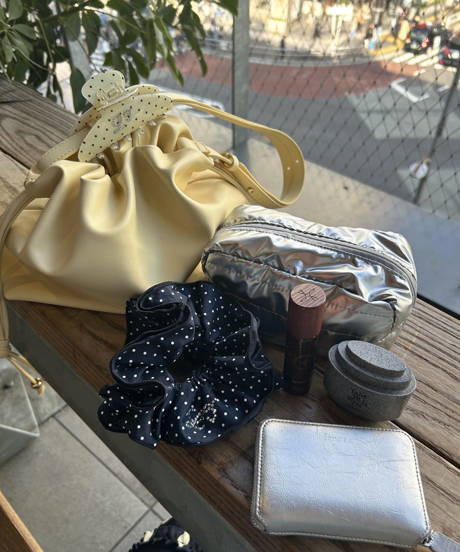 Lattice(ラティス) 巾着ショルダーバッグ