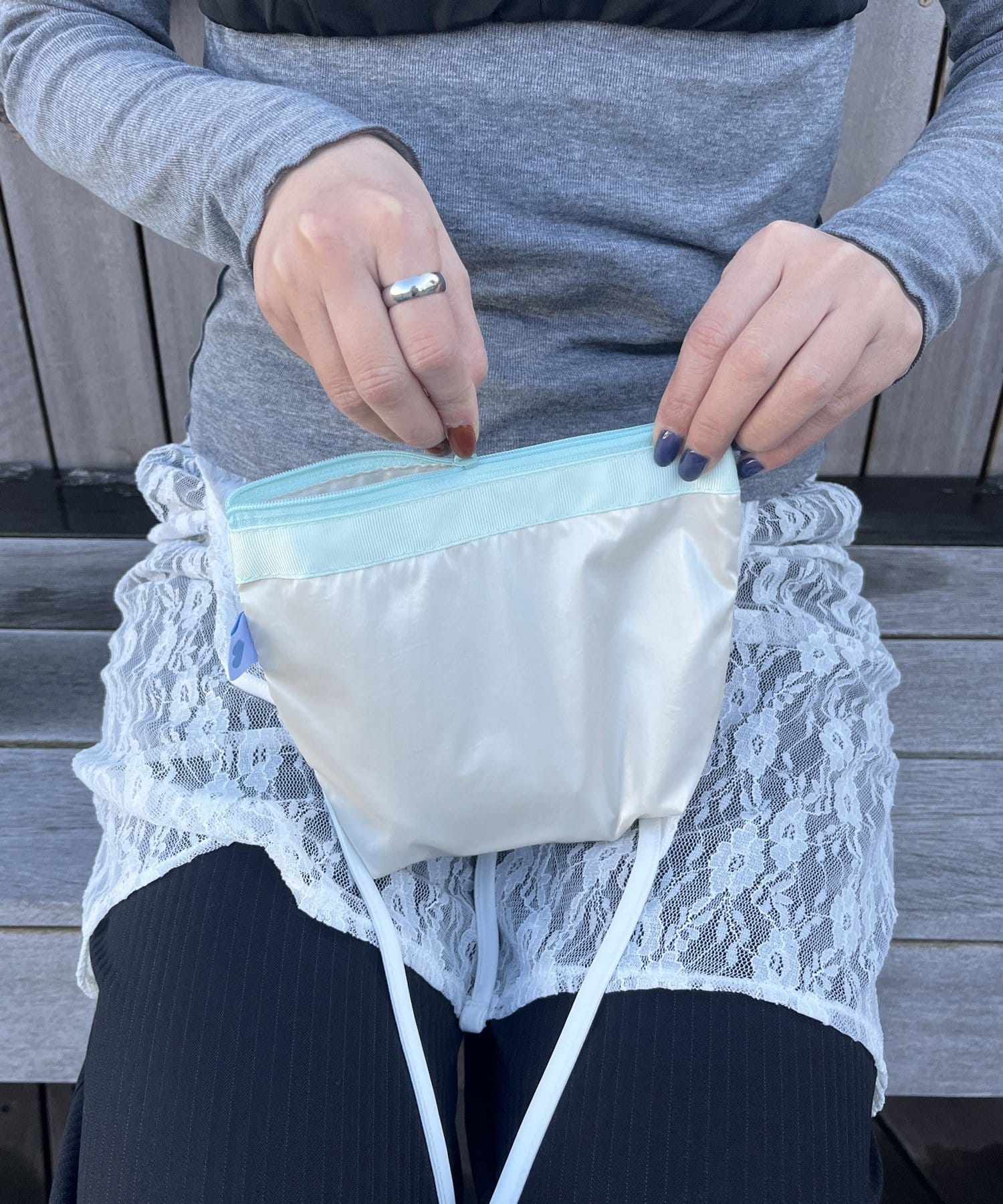 Lattice(ラティス) メタリックポーチ