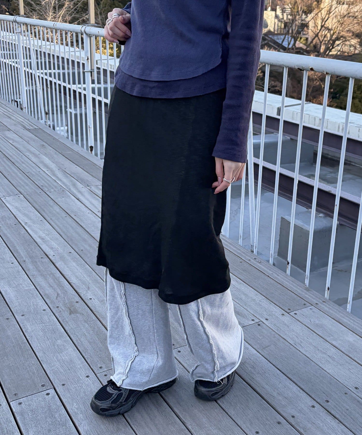 Lattice(ラティス) レイヤードシアースカート