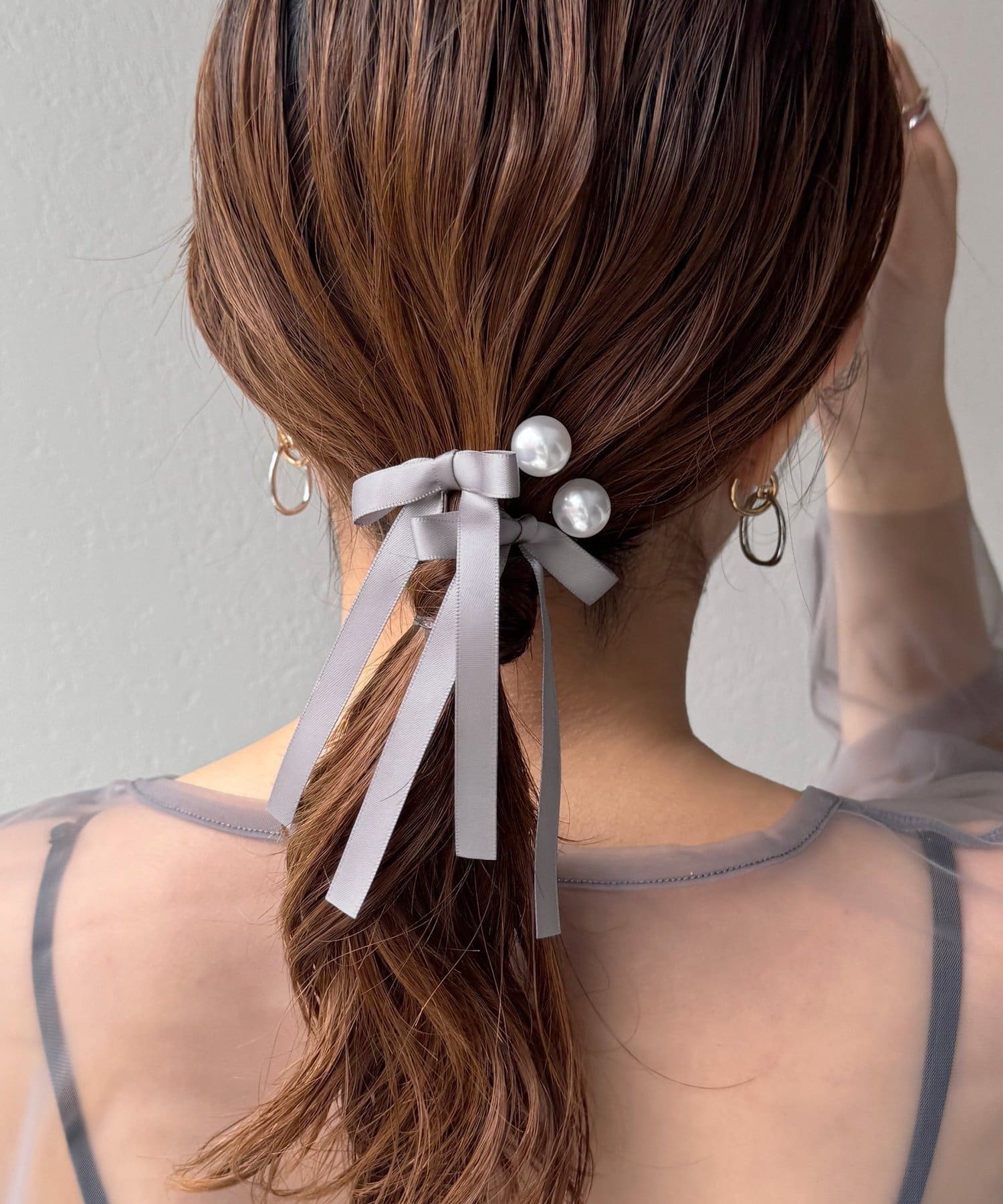 Lattice(ラティス) 【オケージョン】パールサテンリボンUピンセット(4P)