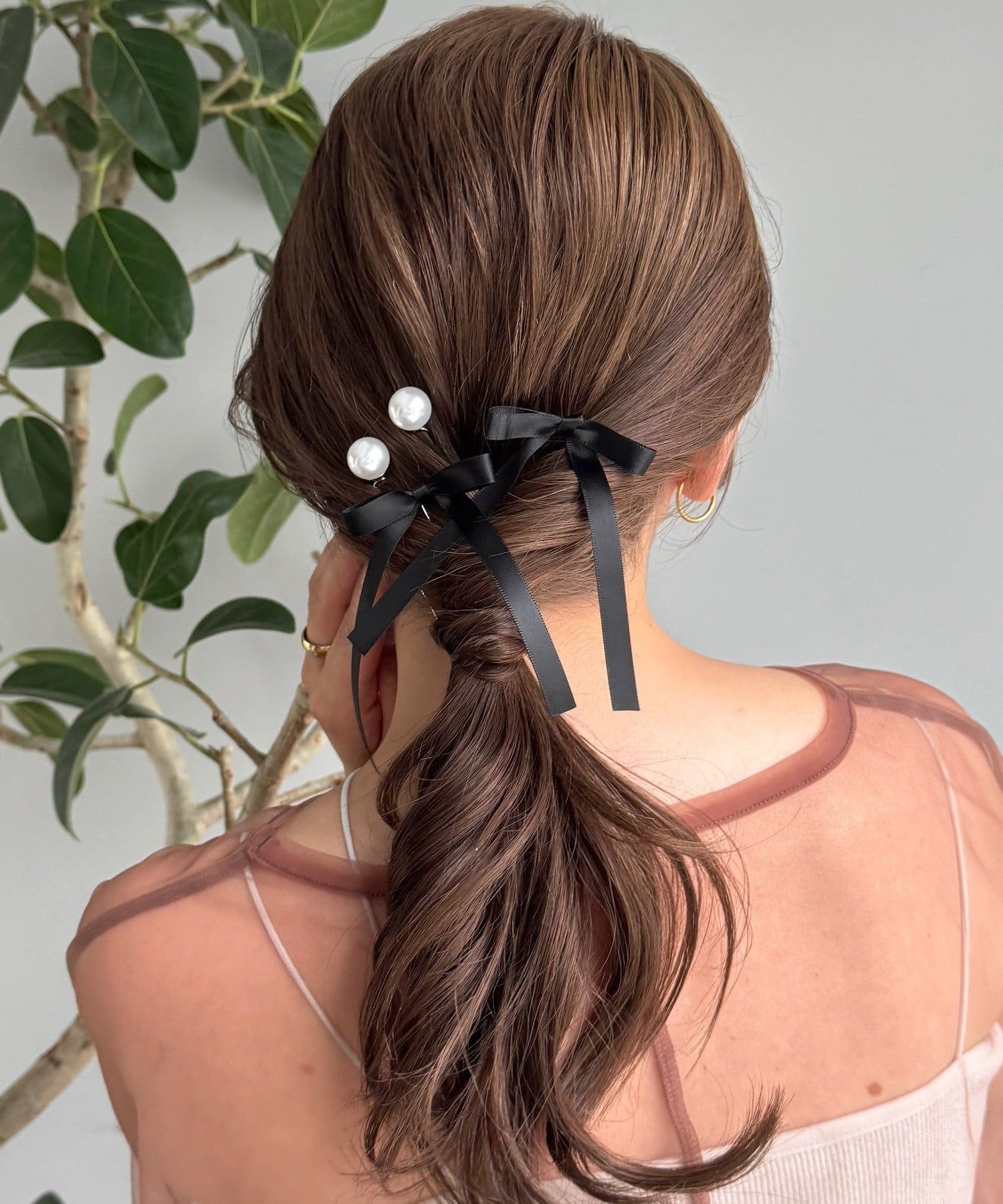 Lattice(ラティス) 【オケージョン】パールサテンリボンUピンセット(4P)