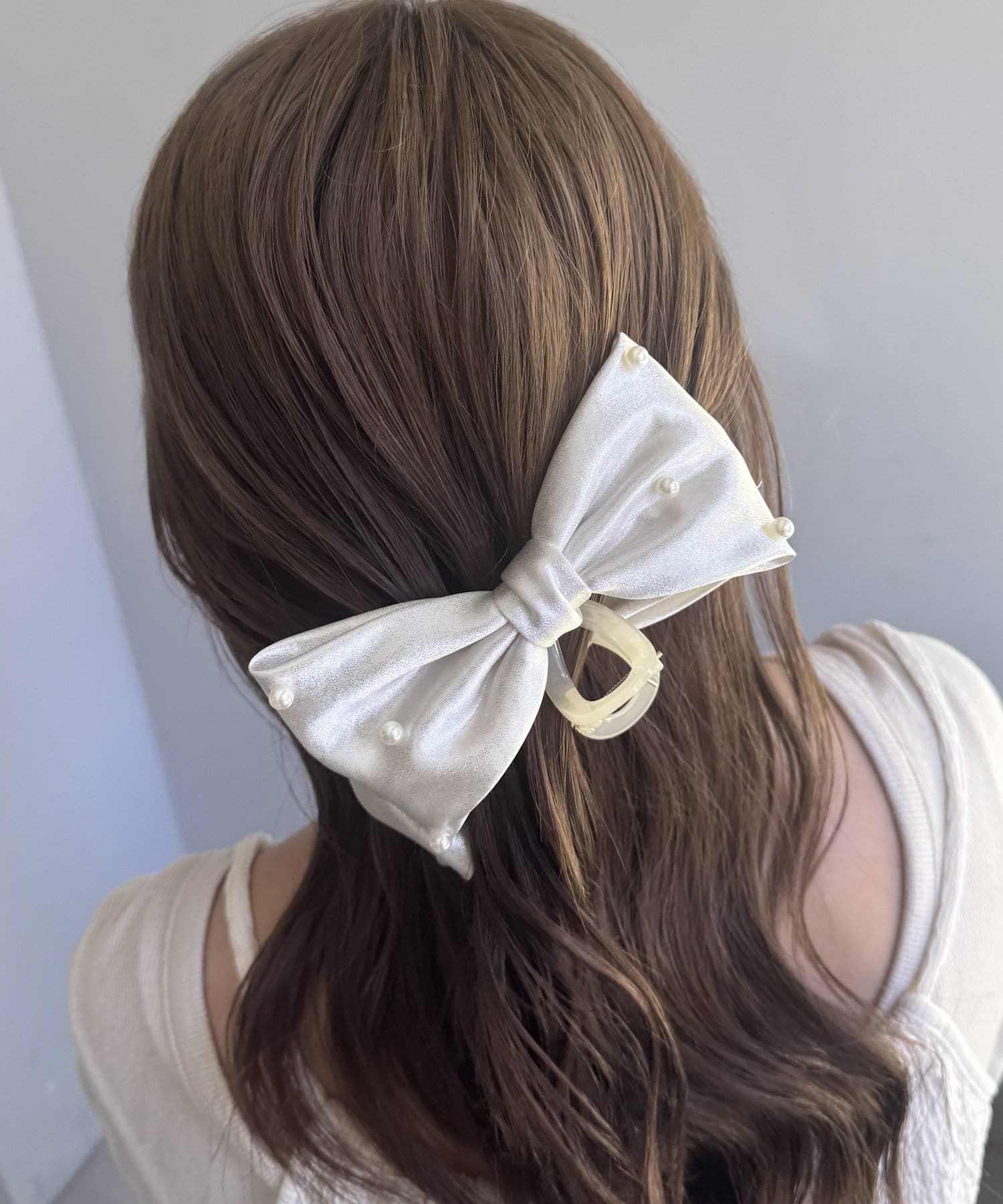 Lattice(ラティス) パール付きラメクリップ