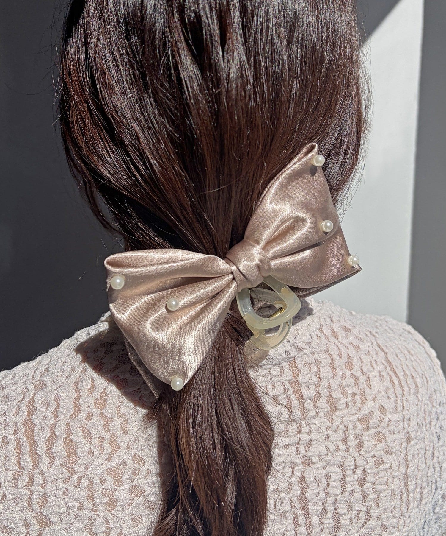 Lattice(ラティス) パール付きラメクリップ