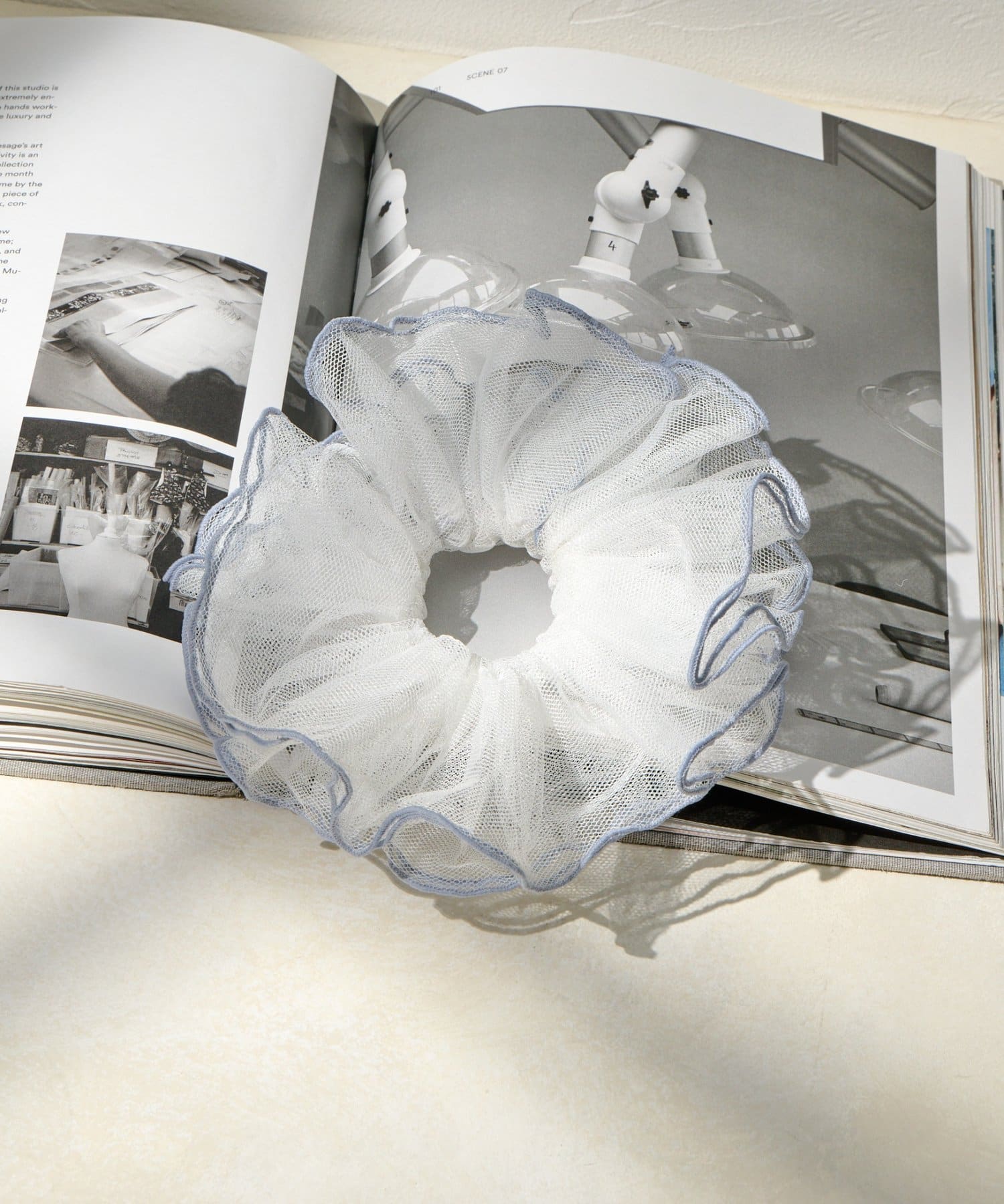 Lattice(ラティス) バイカラーフリルシュシュ