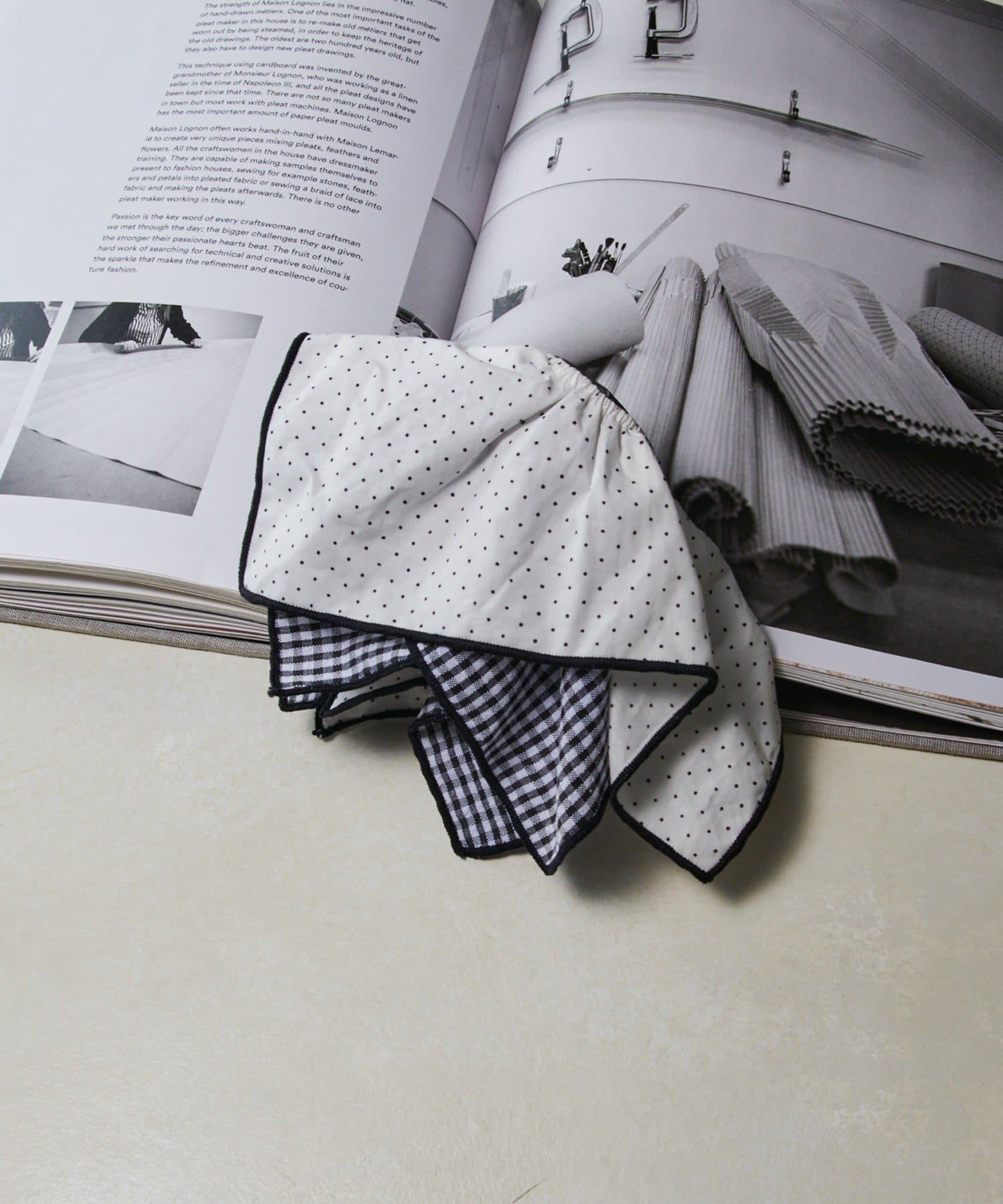 Lattice(ラティス) ドットチェックロールヘアカフ