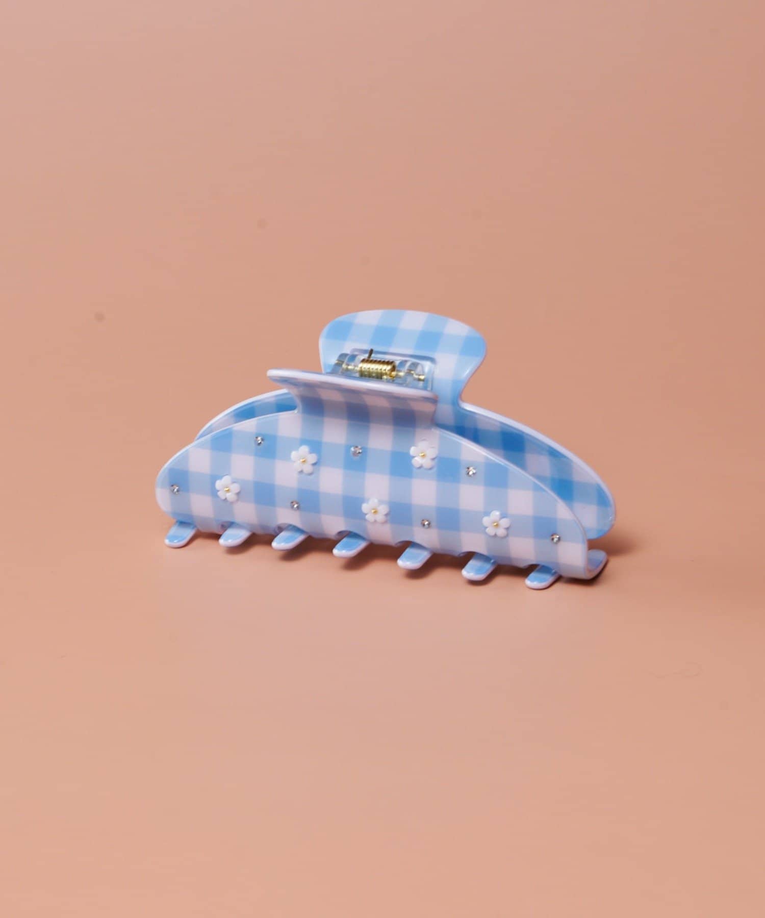 Lattice(ラティス) チェックフラワークリップ