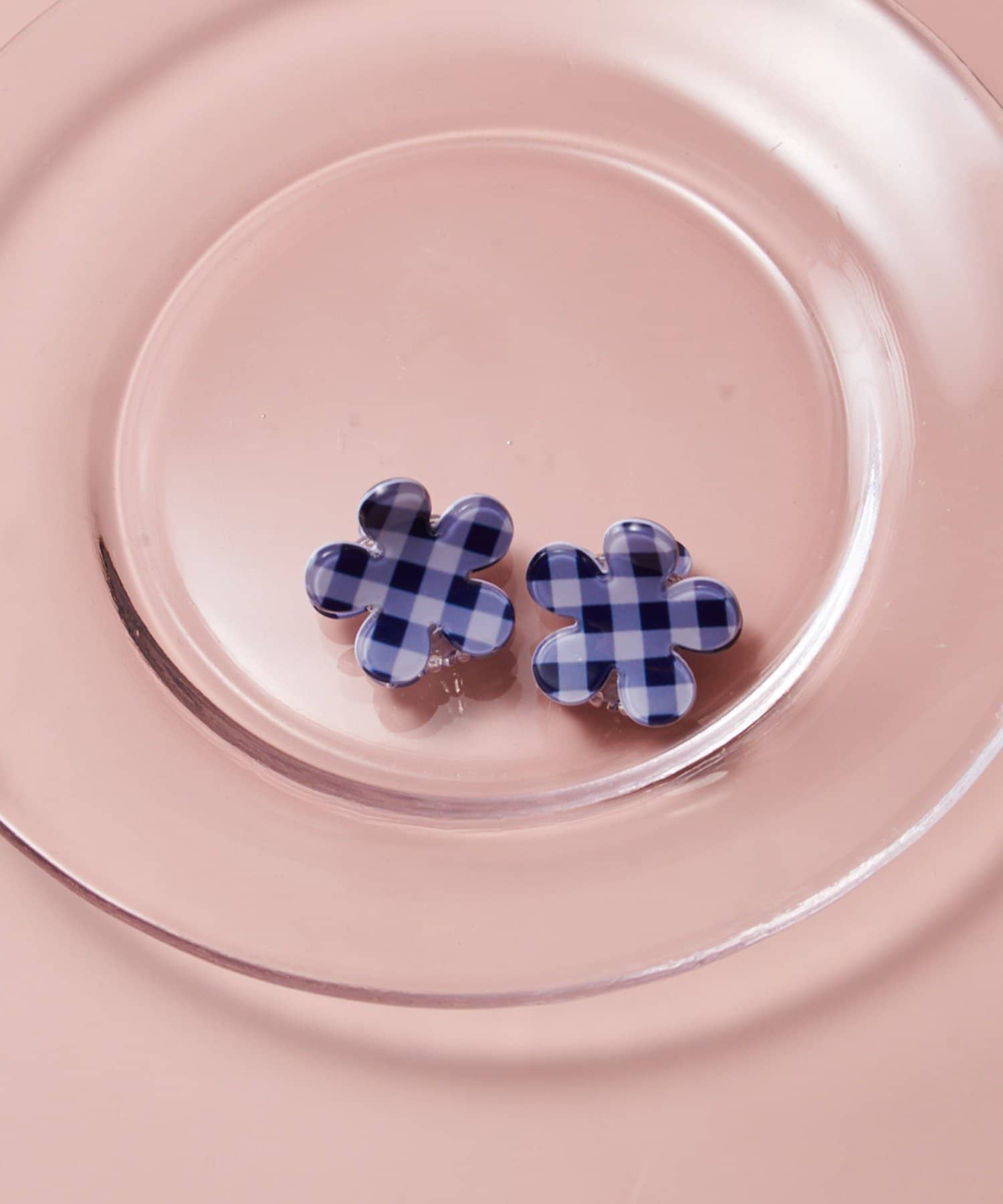 Lattice(ラティス) フラワーチェックミニクリップセット(2P)