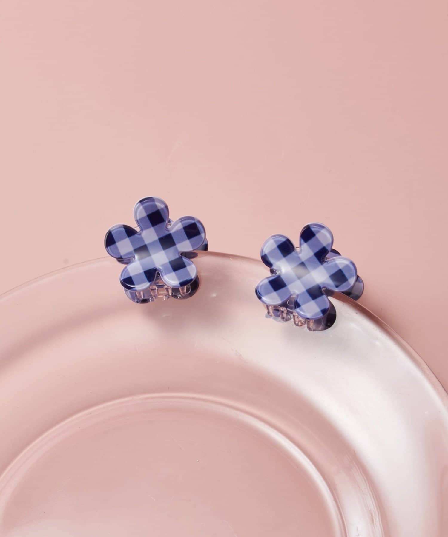 Lattice(ラティス) フラワーチェックミニクリップセット(2P)