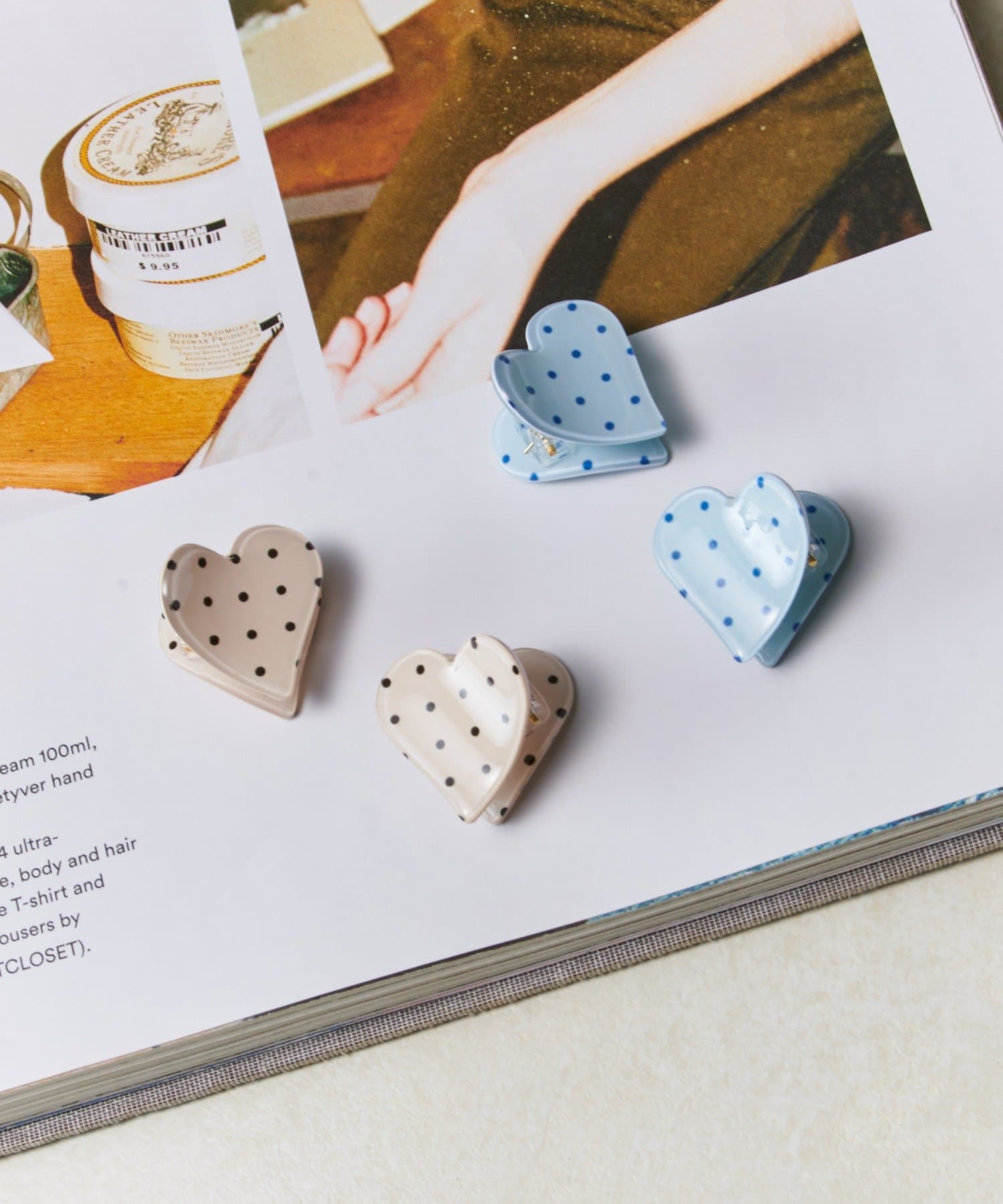 Lattice(ラティス) ハートドットミニクリップセット(2P)