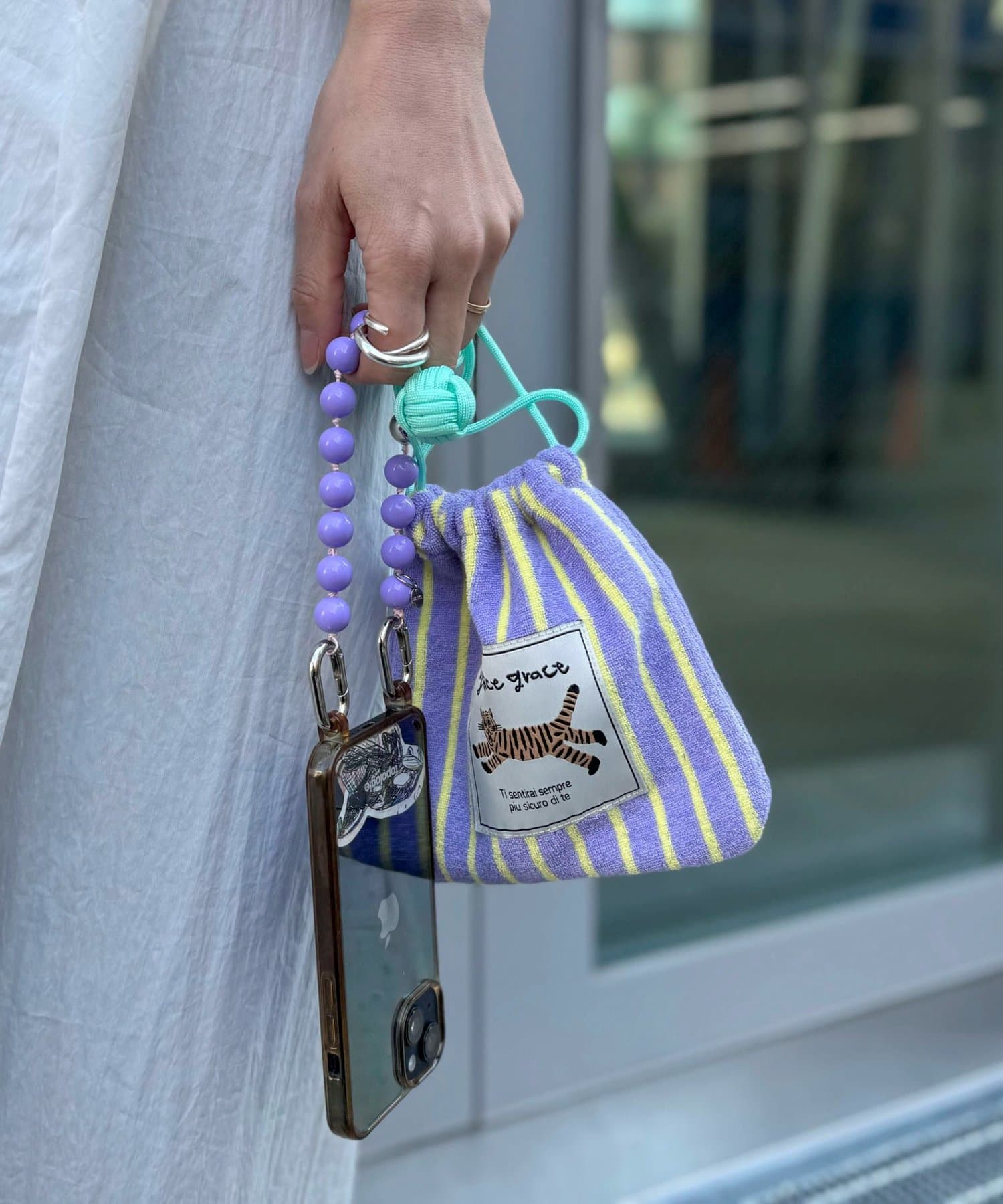 NOLLEY'S(ノーリーズ) 【grâce grace/グラスグラス】グラスケパイルキンチャクポーチ