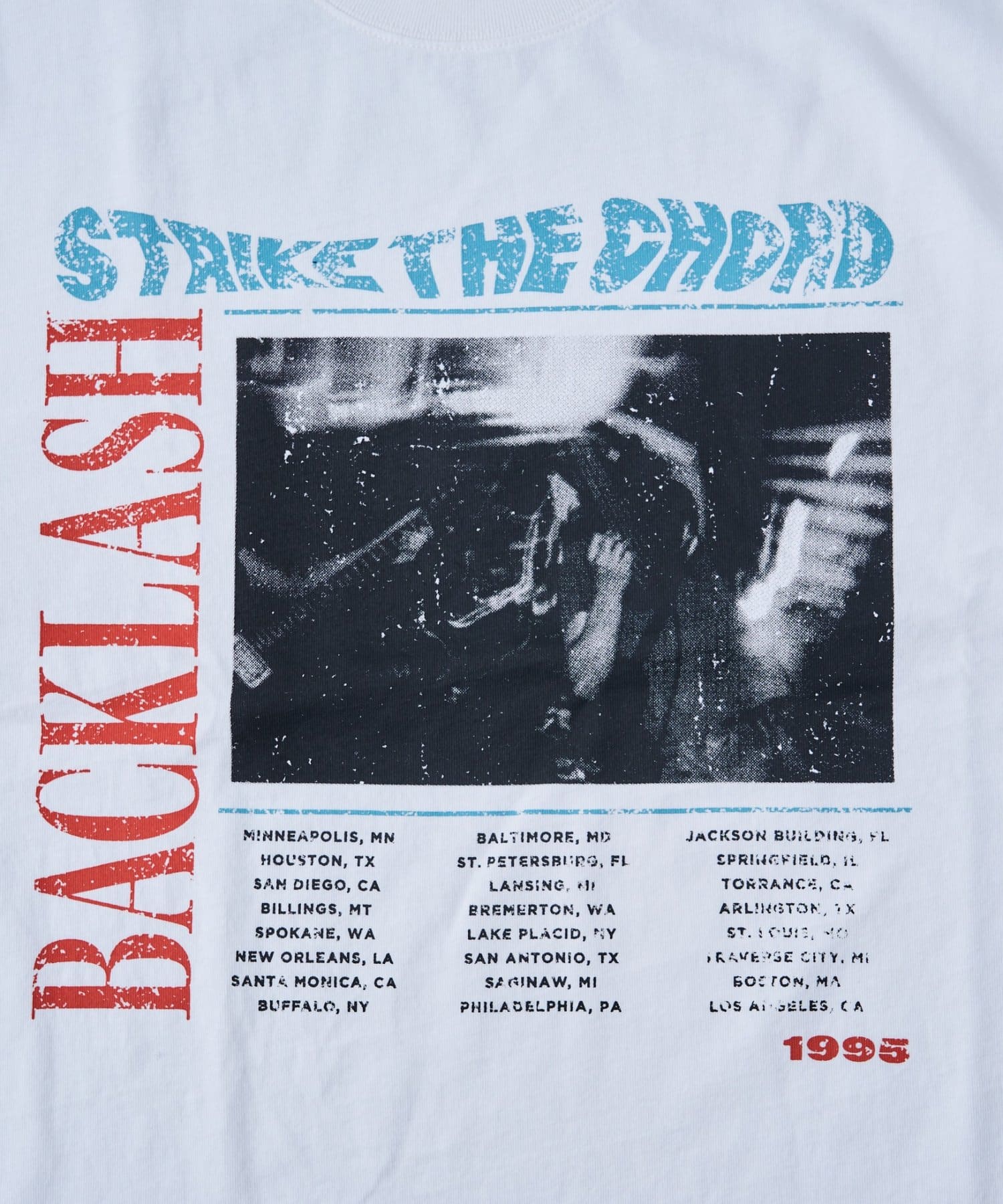 CIAOPANIC TYPY(チャオパニックティピー) 【ユニセックス】【プラスサイズあり】【SWITCH RECORD】ヴィンテージフェードツアーTee