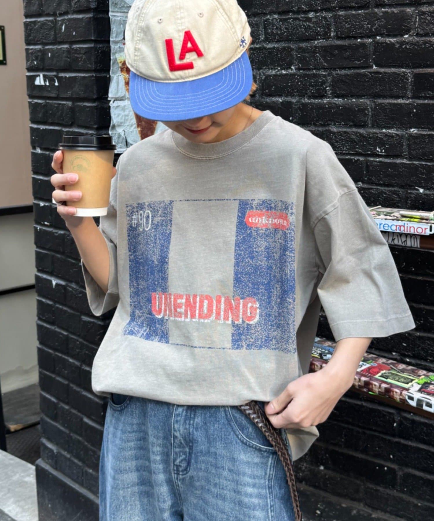 CIAOPANIC TYPY(チャオパニックティピー) 【ユニセックス】【プラスサイズあり】【SWITCH RECORD】ヴィンテージフェードツアーTee