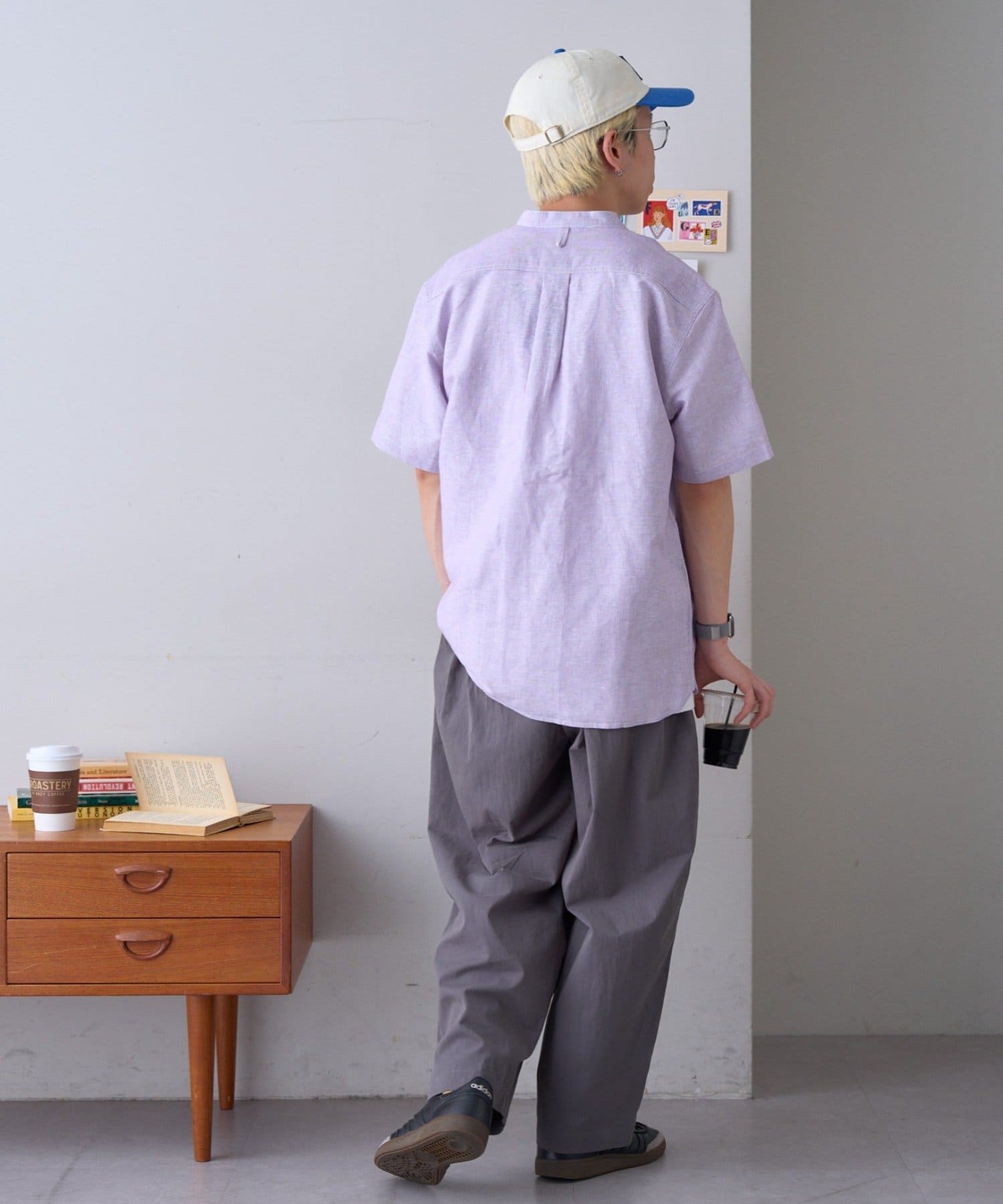 CIAOPANIC TYPY(チャオパニックティピー) 【GEVACO】綿麻バンドカラーシャツ