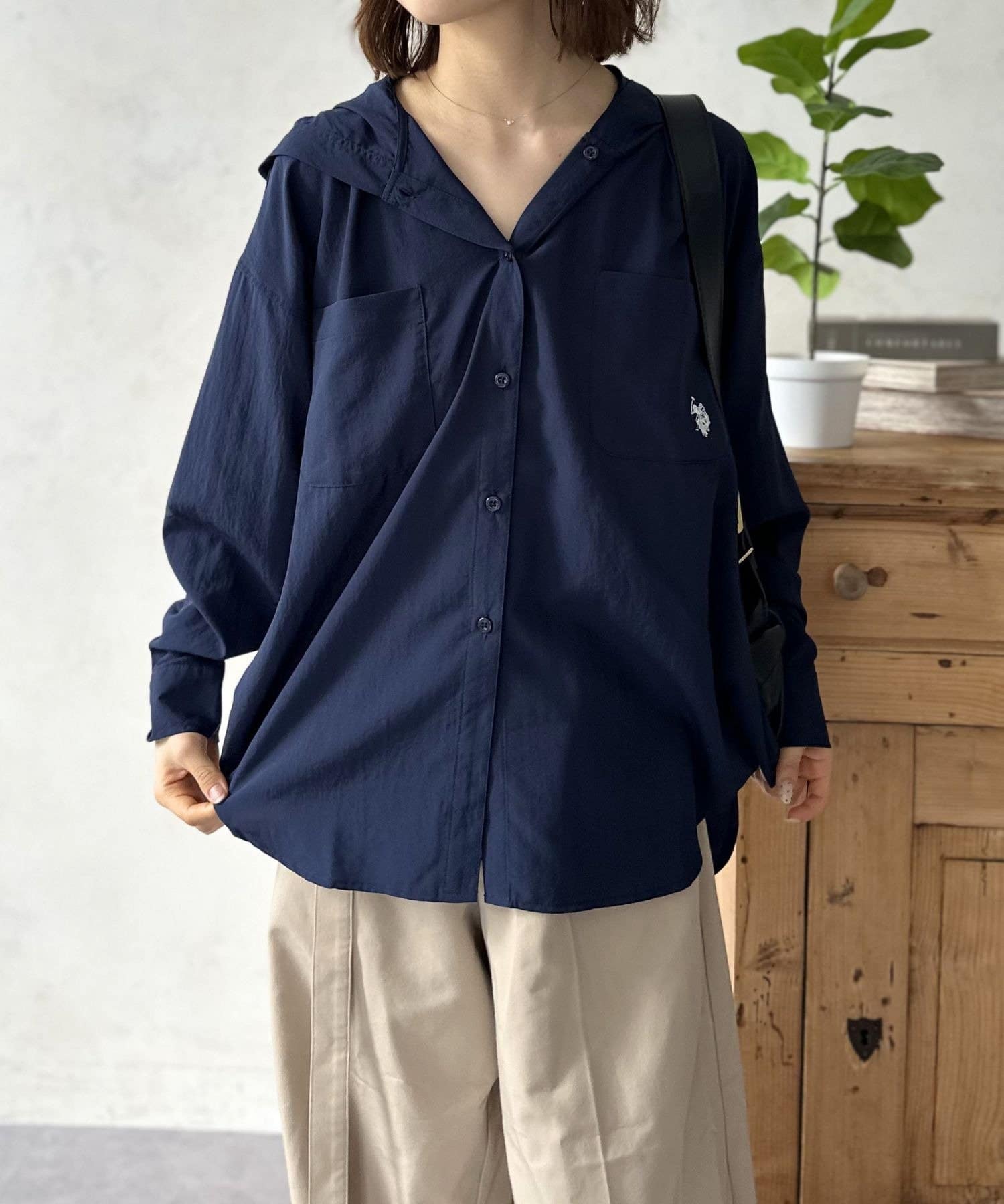 LOCUST(ローカスト) 【U.S.POLO ASSN.】気流フードシャツ