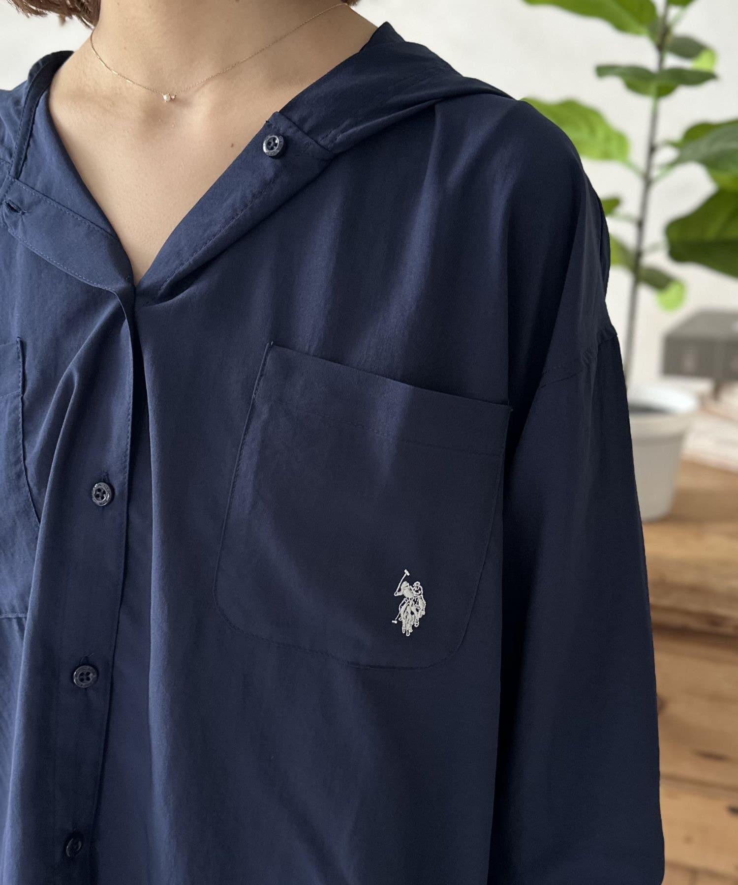 LOCUST(ローカスト) 【U.S.POLO ASSN.】気流フードシャツ