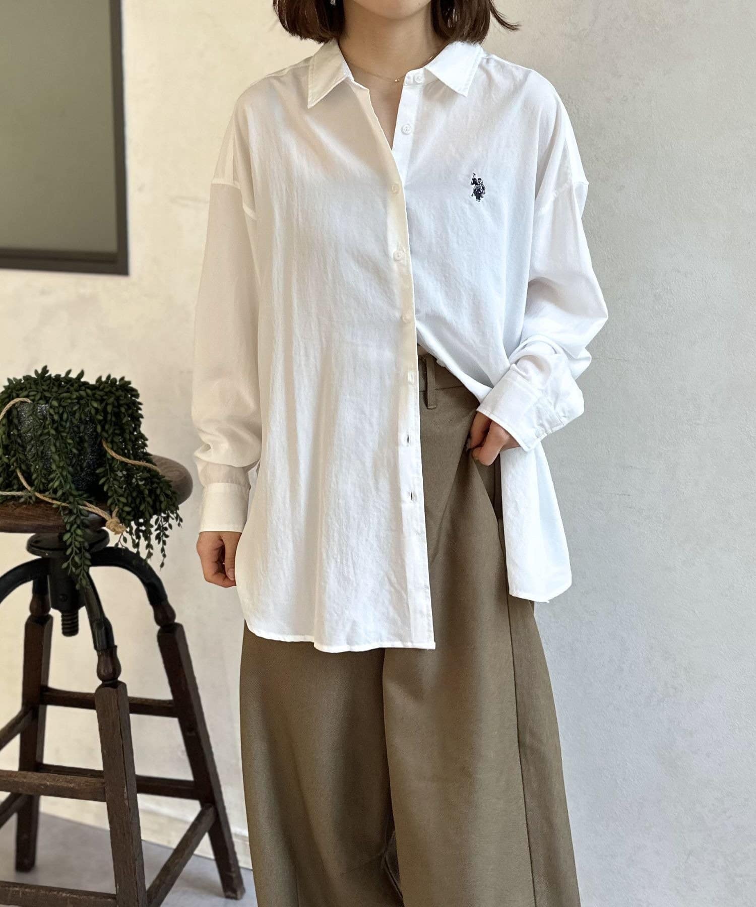 LOCUST(ローカスト) 【U.S.POLO ASSN.】気流ロングシャツ