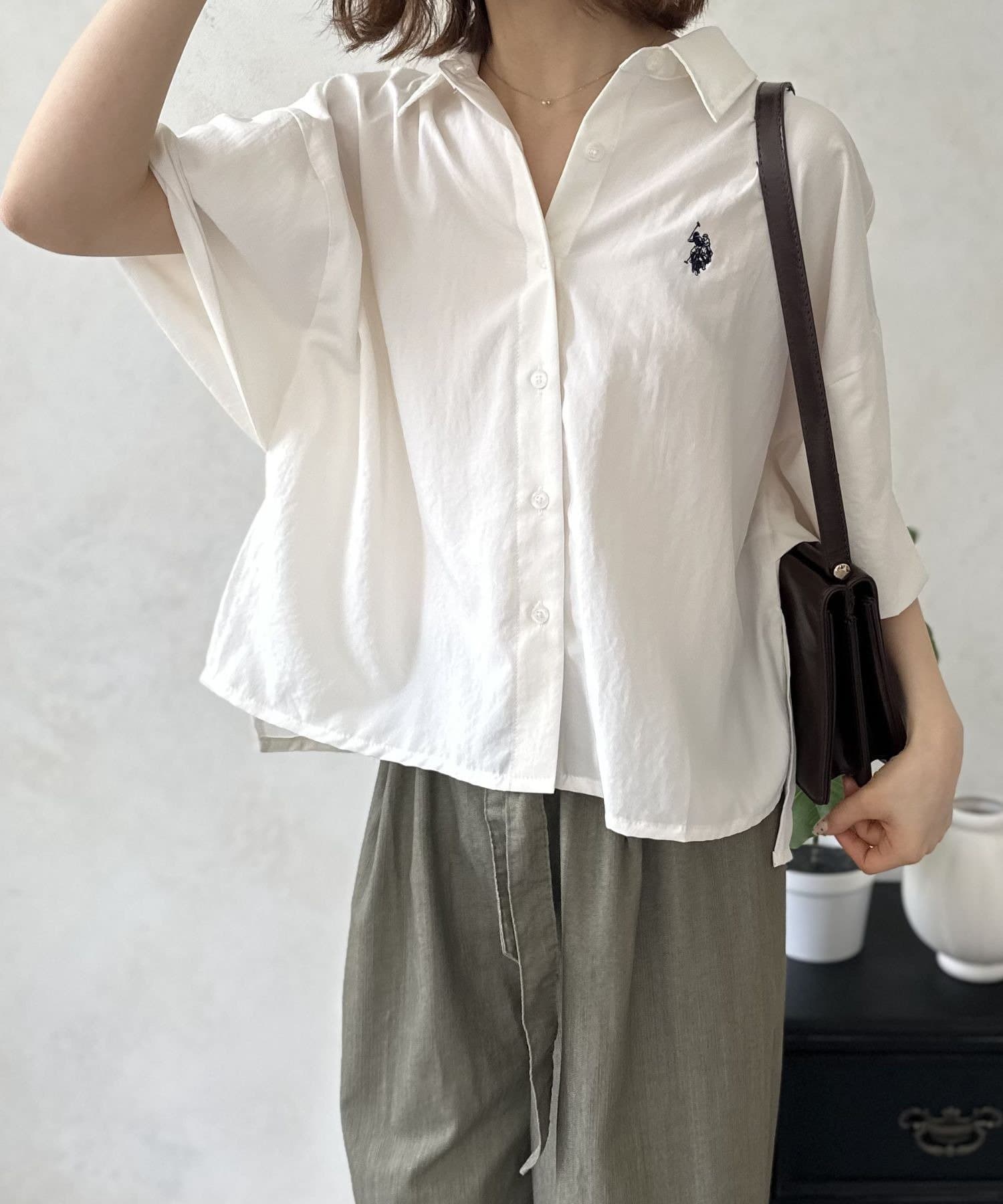 LOCUST(ローカスト) 【U.S.POLO ASSN.】 半袖気流シャツ