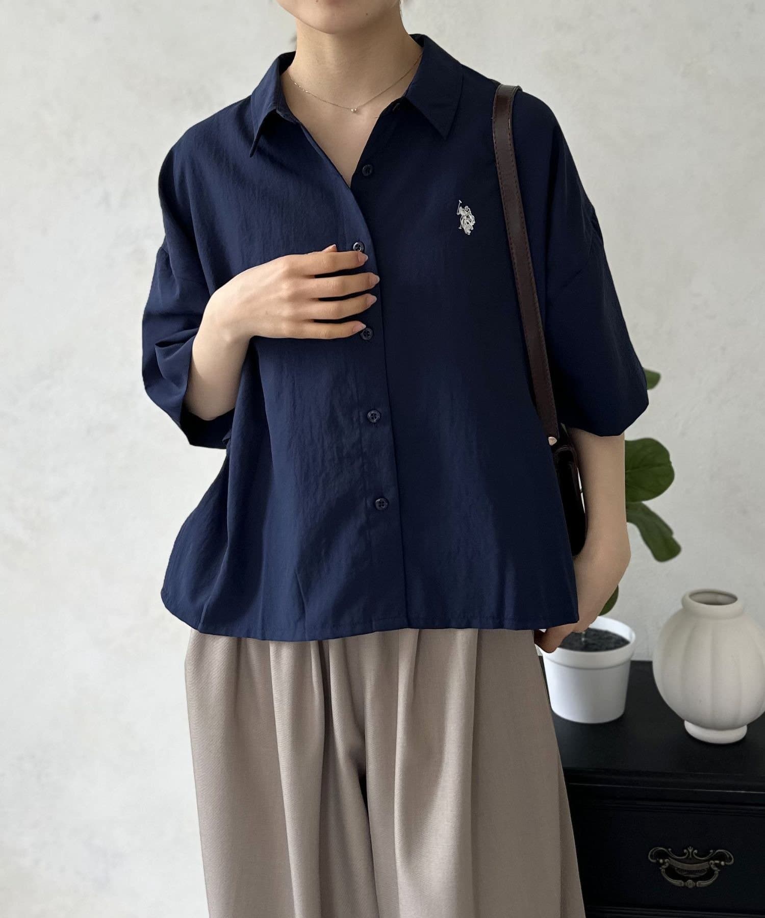 LOCUST(ローカスト) 【U.S.POLO ASSN.】 半袖気流シャツ