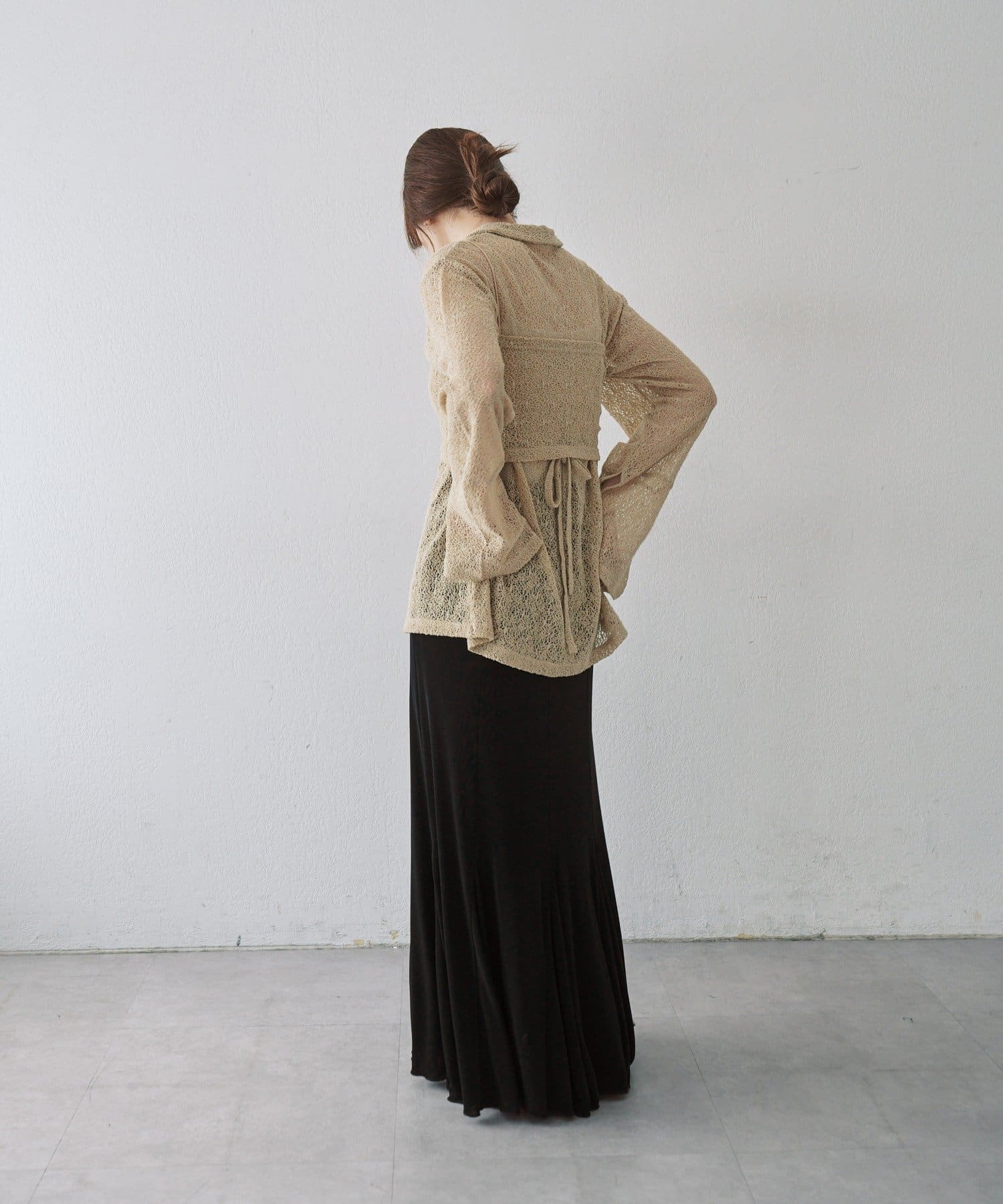 SHENERY(シーナリー) シアーリブフレアースカート