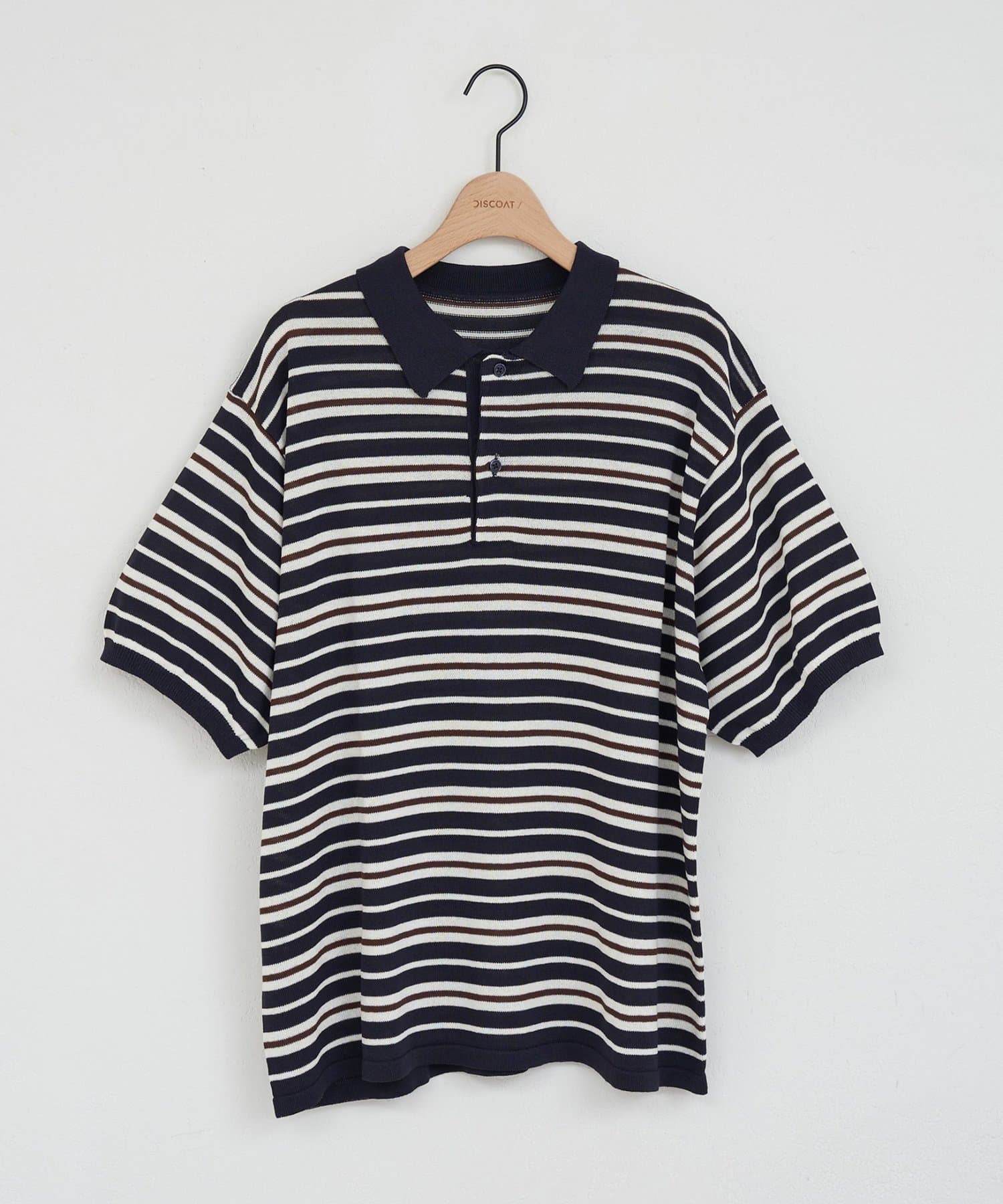 DISCOAT(ディスコート) 【Enlude】アソートボーダーニットポロ《ユニセックス》
