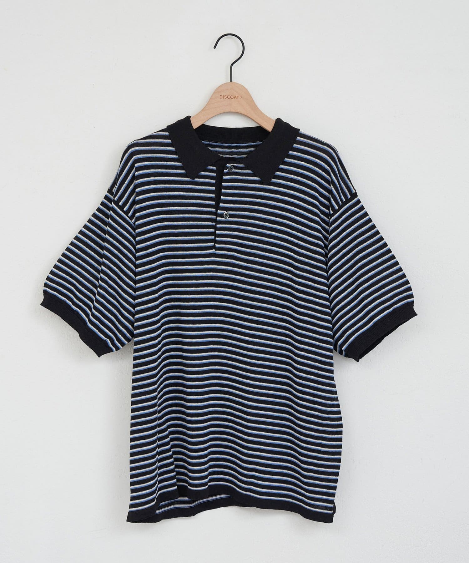DISCOAT(ディスコート) 【Enlude】アソートボーダーニットポロ《ユニセックス》
