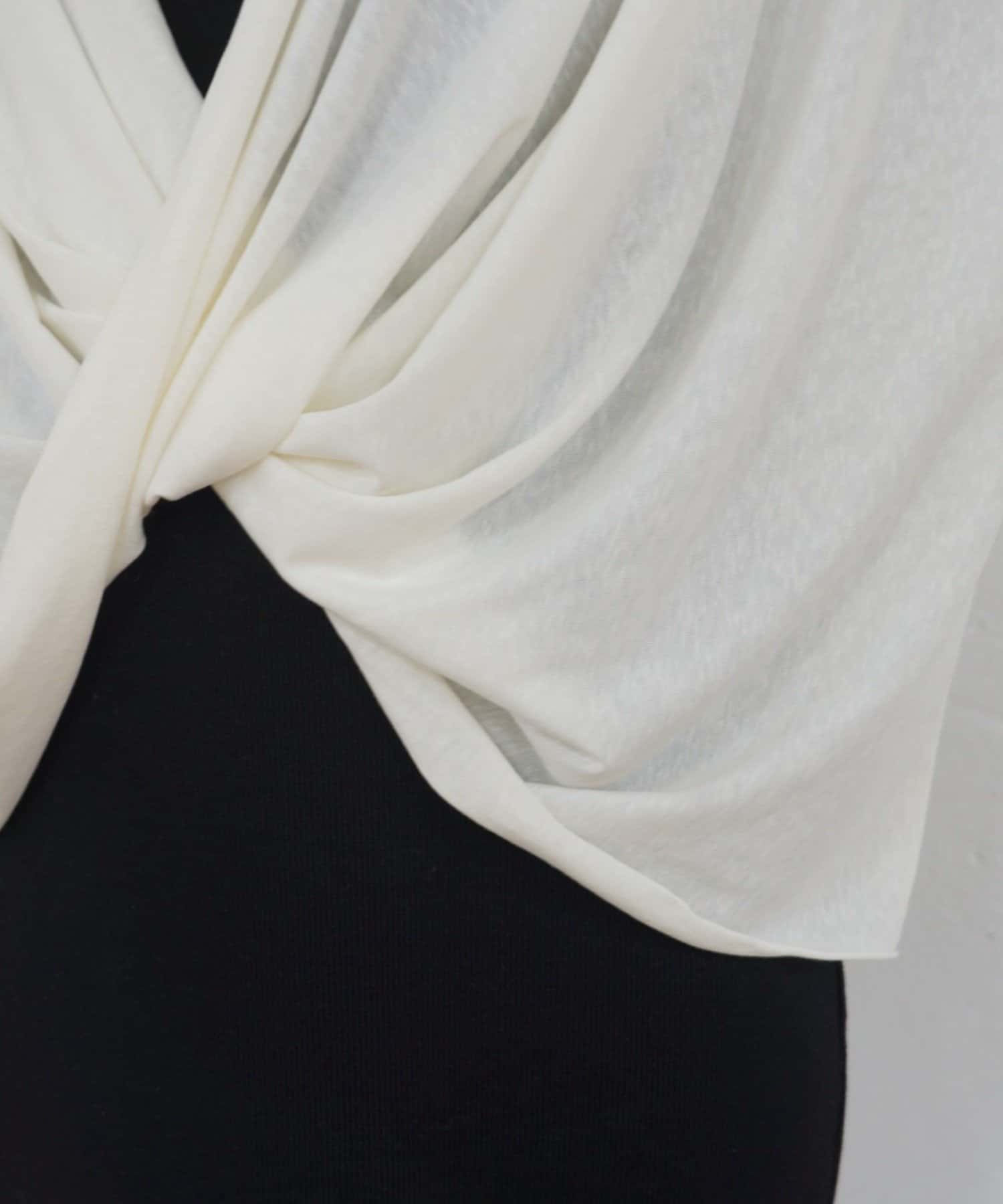 LOUNGEDRESS(ラウンジドレス) 2wayカシュクールシアープルオーバー