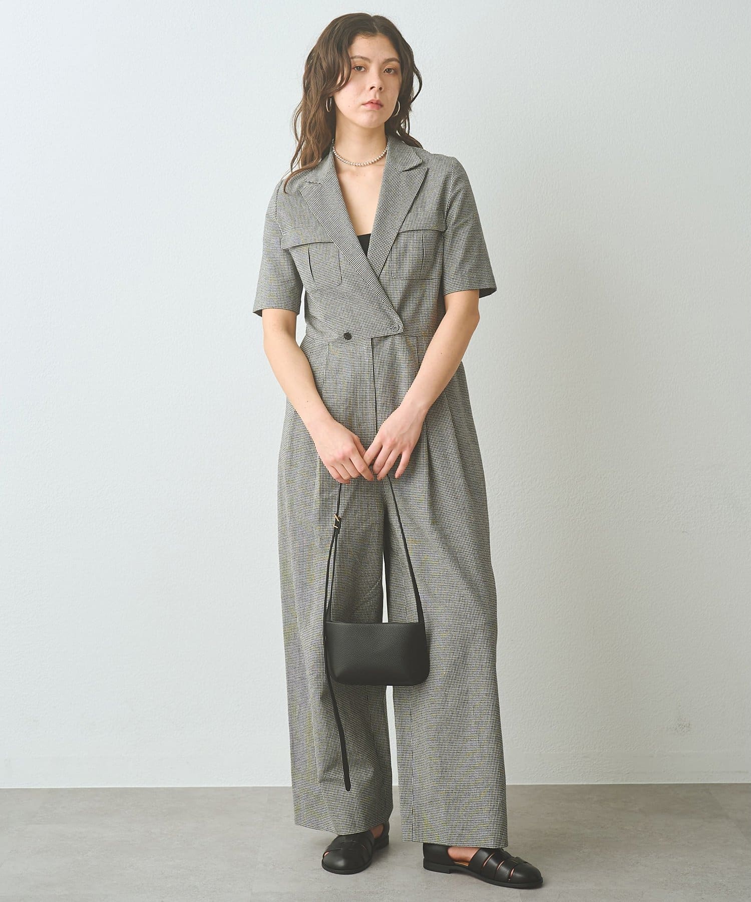 Whim Gazette(ウィム ガゼット) コットンリネンオールインワン