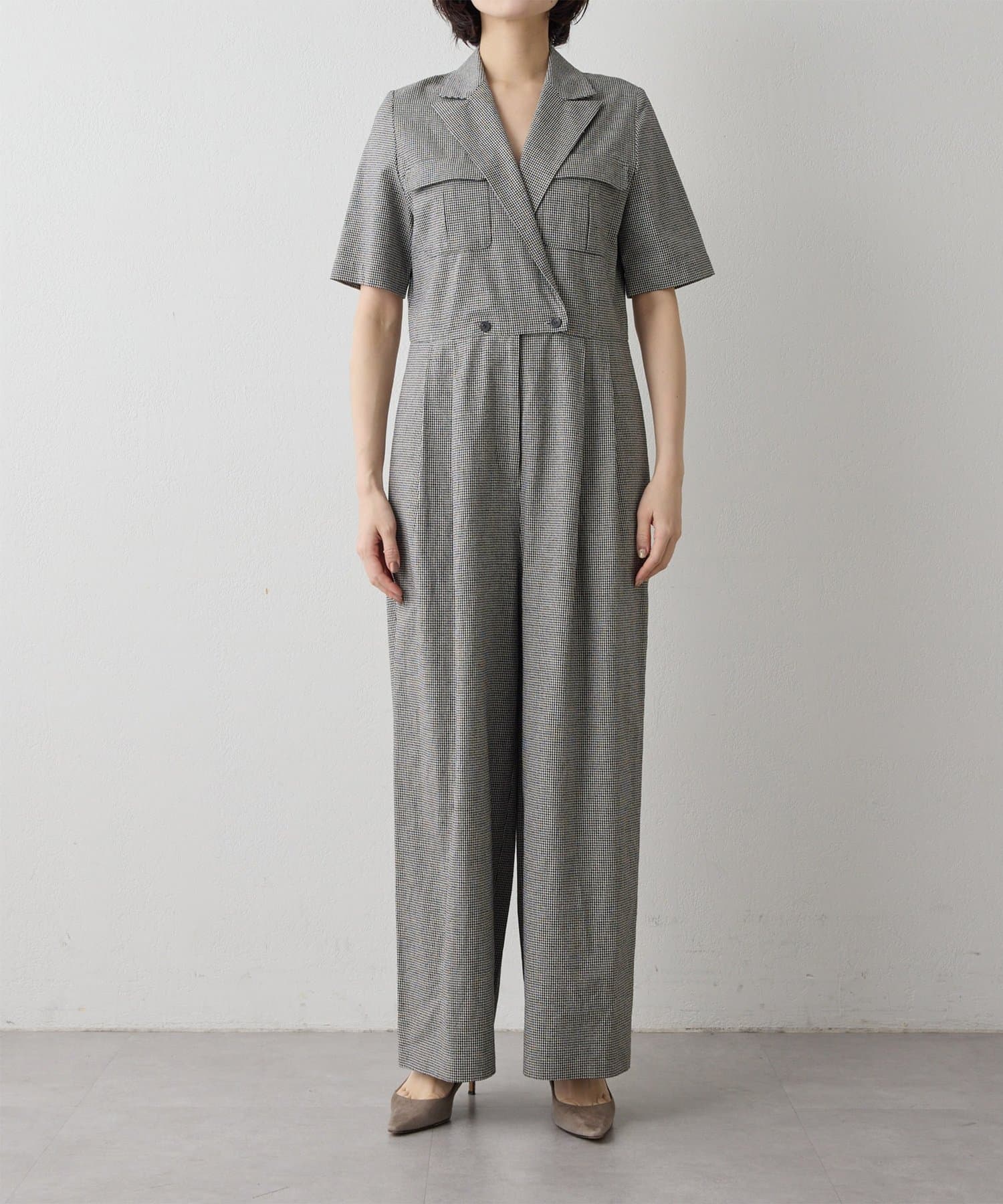 Whim Gazette(ウィム ガゼット) コットンリネンオールインワン