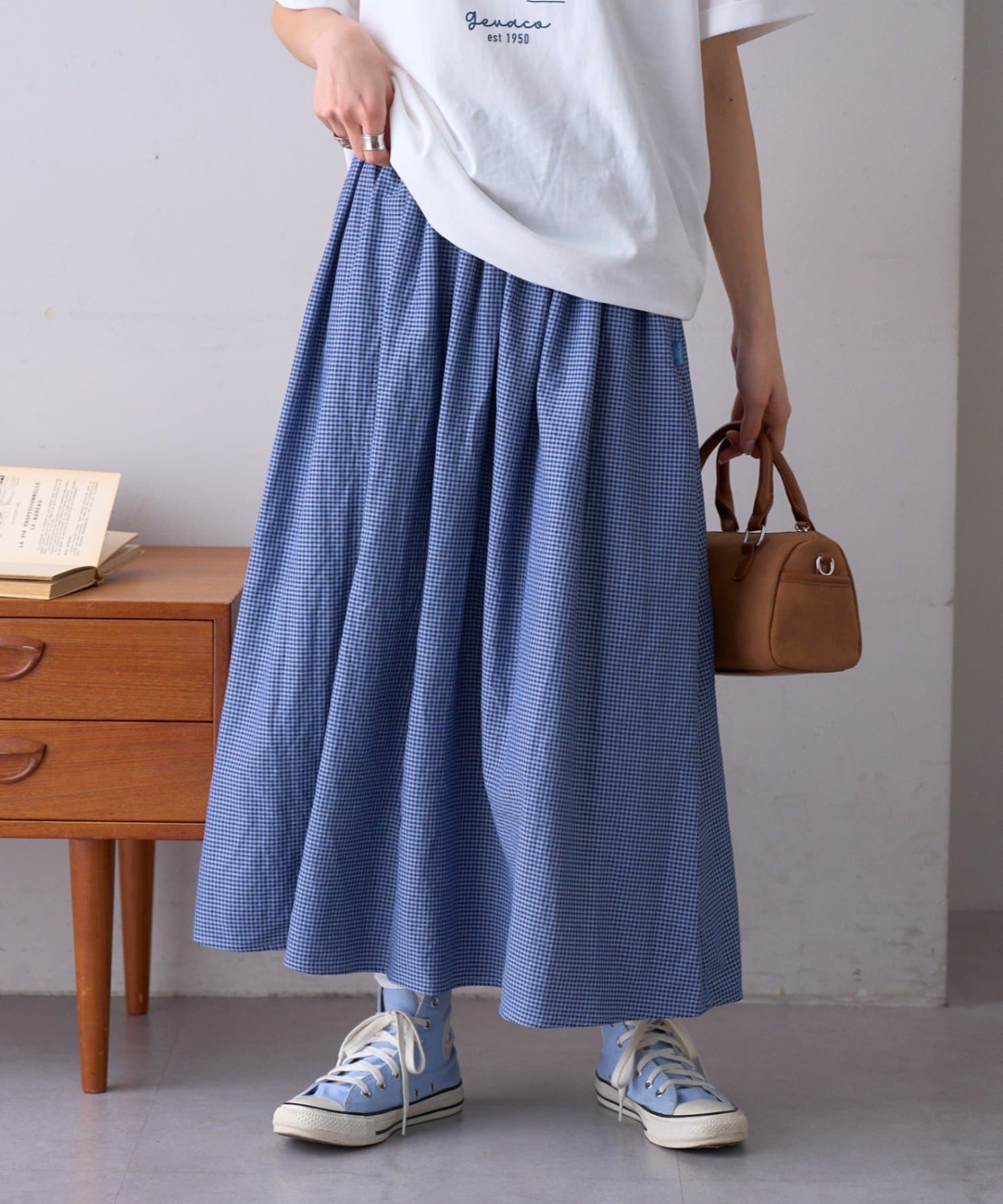 CIAOPANIC TYPY(チャオパニックティピー) 【GEVACO】ギャザーロングスカート