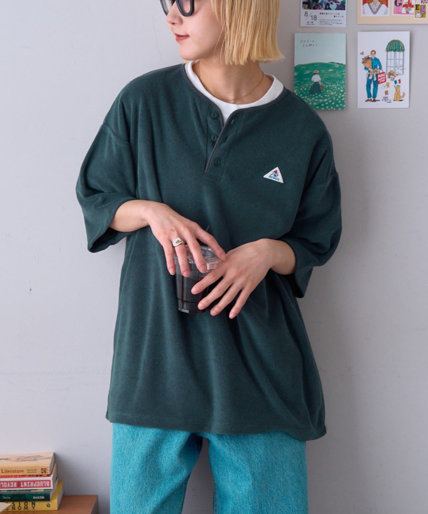 CIAOPANIC TYPY(チャオパニックティピー) 【GEVACO】パイルヘンリーネックTEE