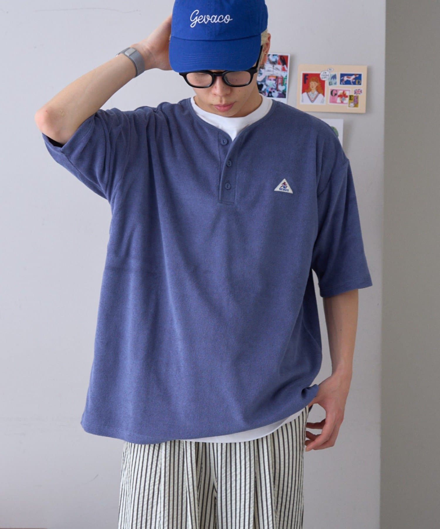 CIAOPANIC TYPY(チャオパニックティピー) 【GEVACO】パイルヘンリーネックTEE