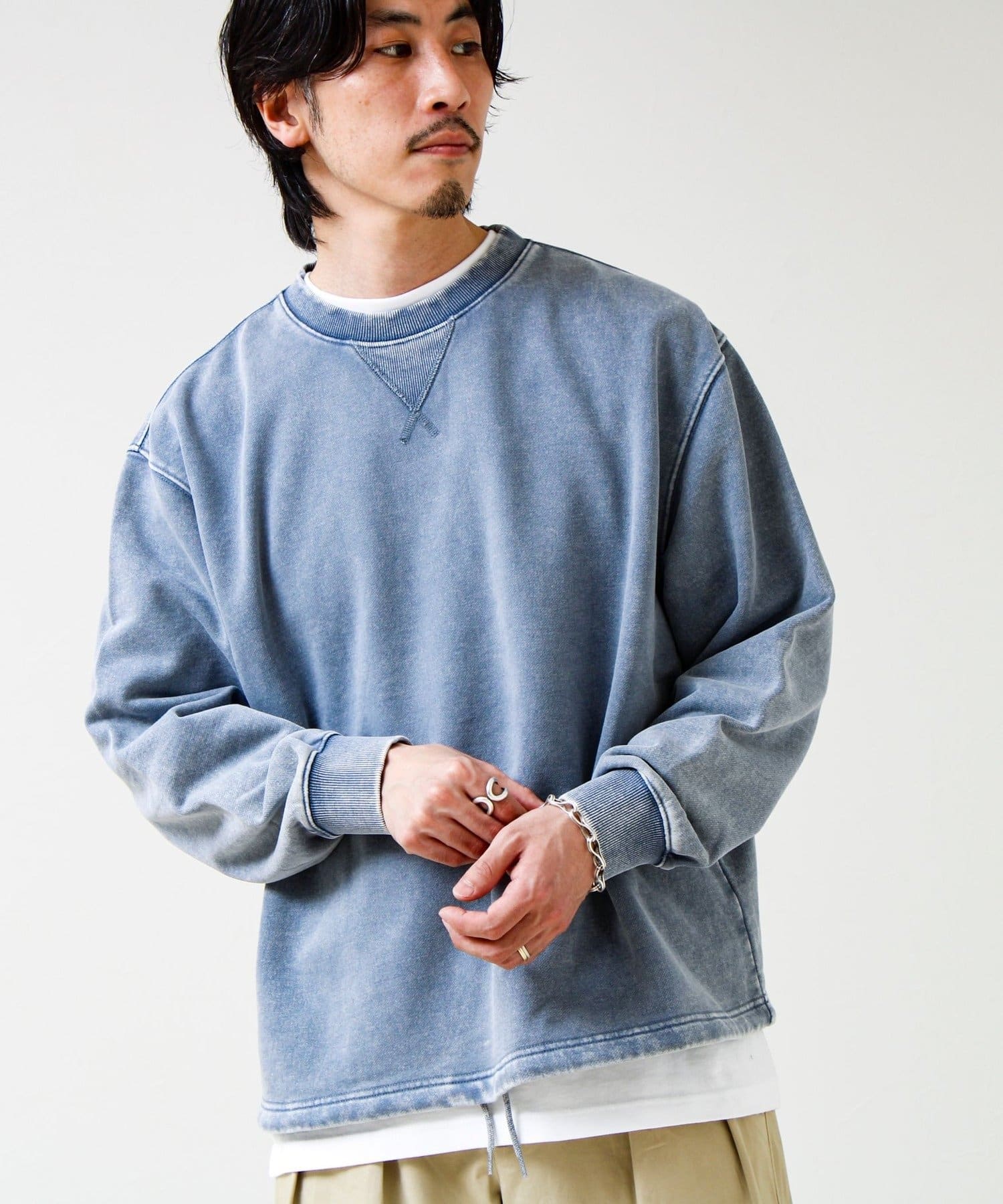 FREDY & GLOSTER(フレディ アンド グロスター) カラフルスノーパウダー 裏毛プルオーバースウェット