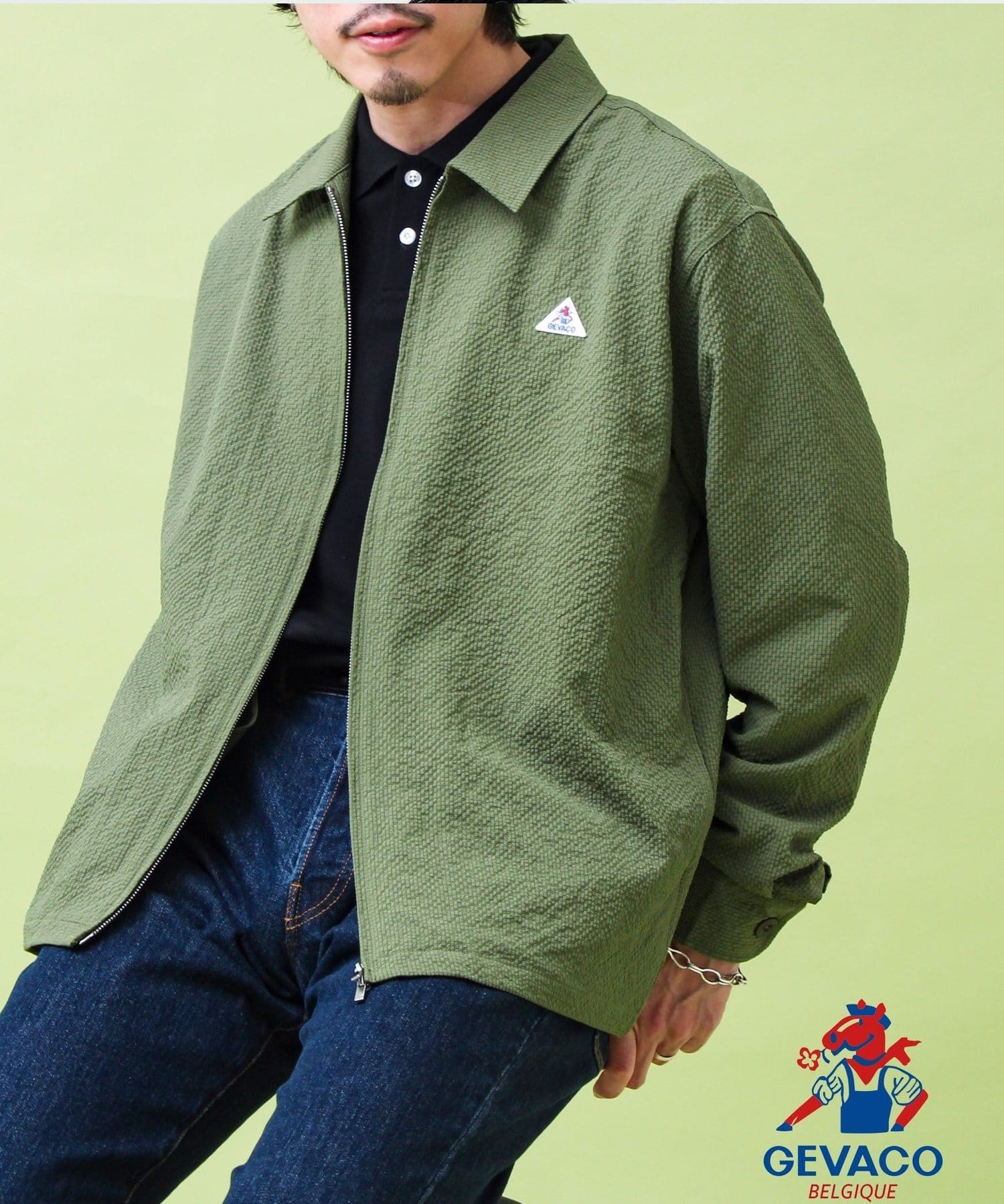 FREDY & GLOSTER(フレディ アンド グロスター) 【GEVACO/ゲバコ】ジップアップ シャツジャケット