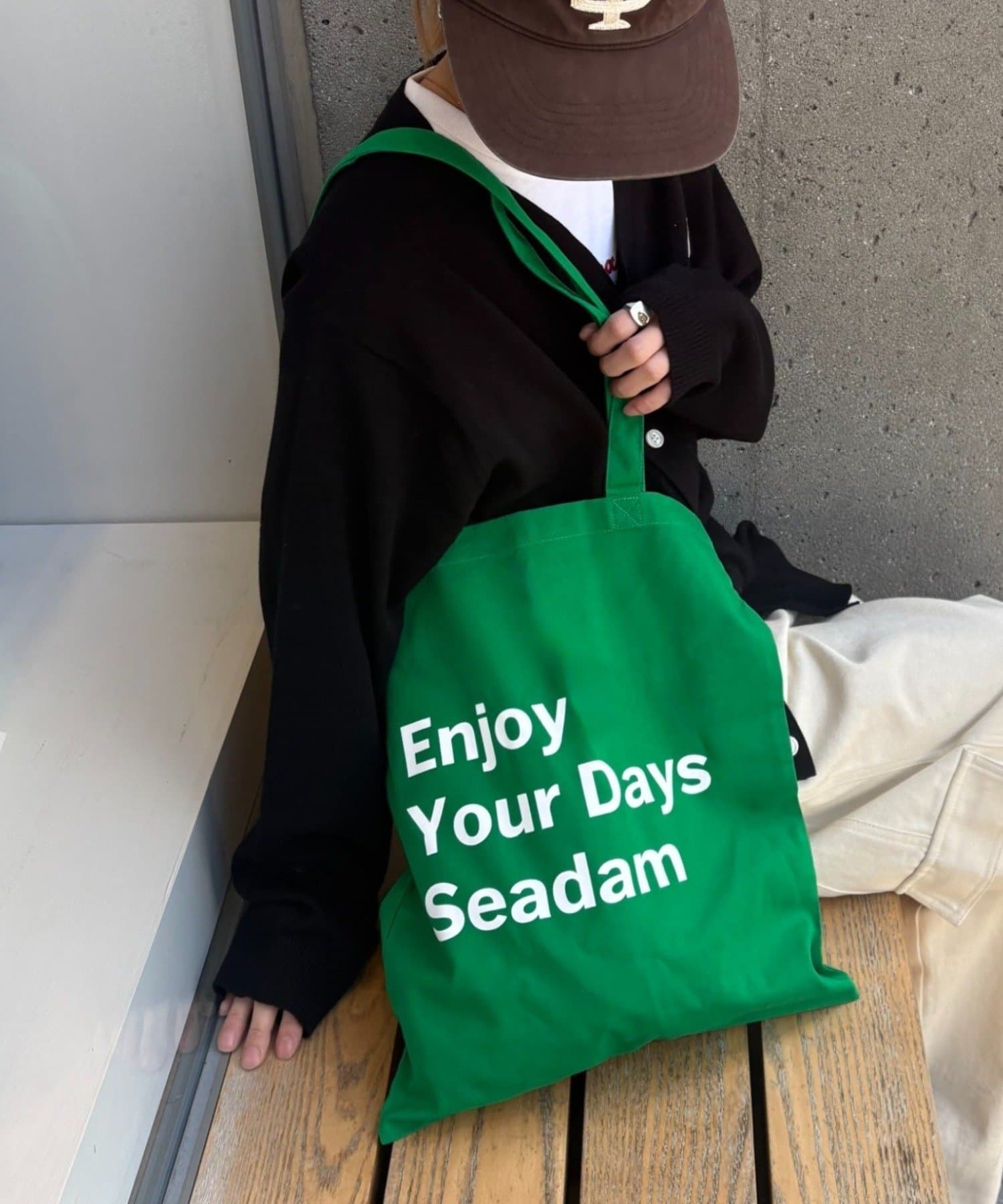 CIAOPANIC TYPY(チャオパニックティピー) 【WEB限定】【SEADAM】メッセージプリントトートバッグ