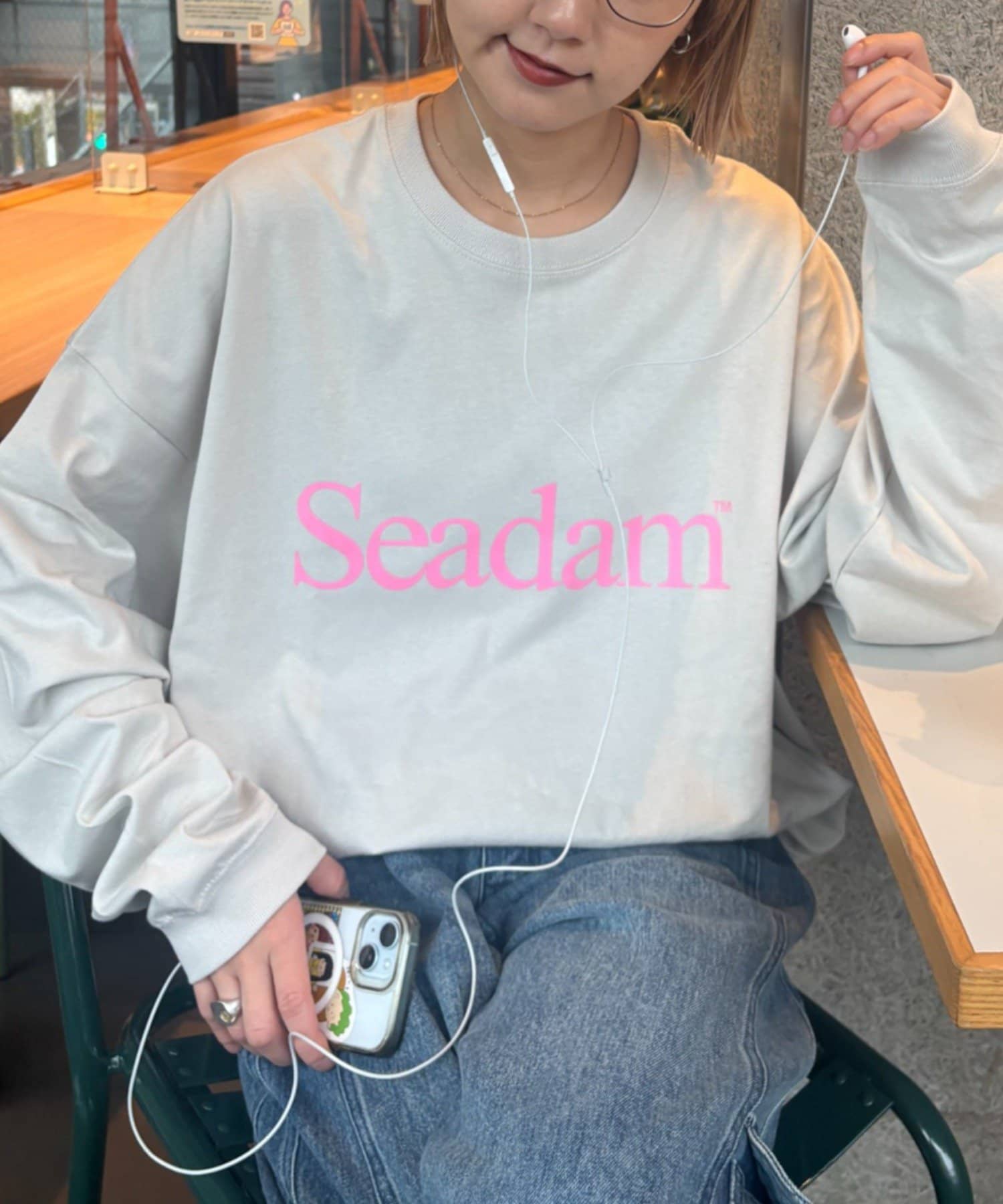 CIAOPANIC TYPY(チャオパニックティピー) 【WEB限定】SEADAMビッグシルエットロゴロンTEE
