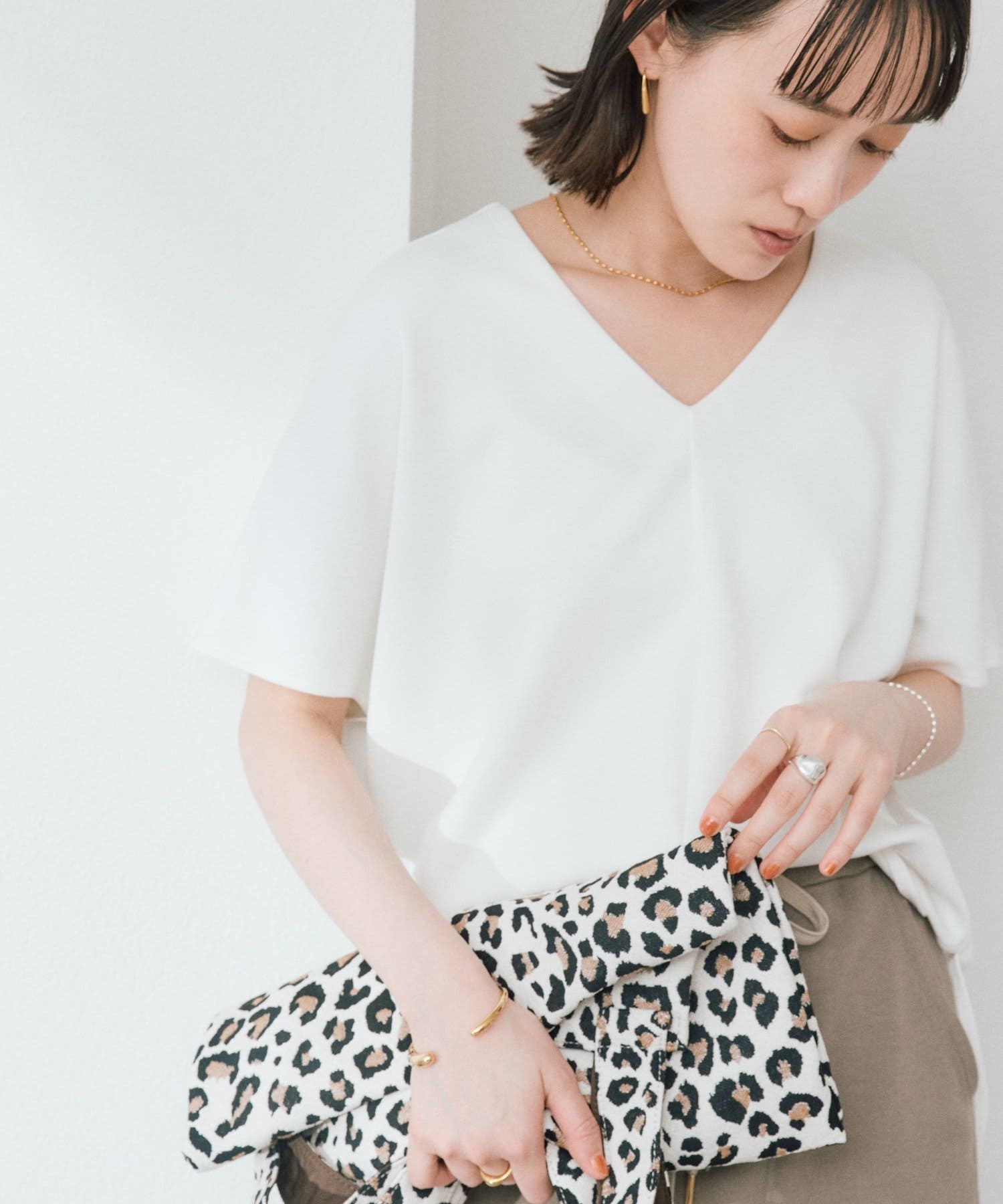 RIVE DROITE(リヴドロワ) 予約【セットアップ着用可能/接触冷感機能付き】ドレーピーカットソー/5月上旬お届け予定