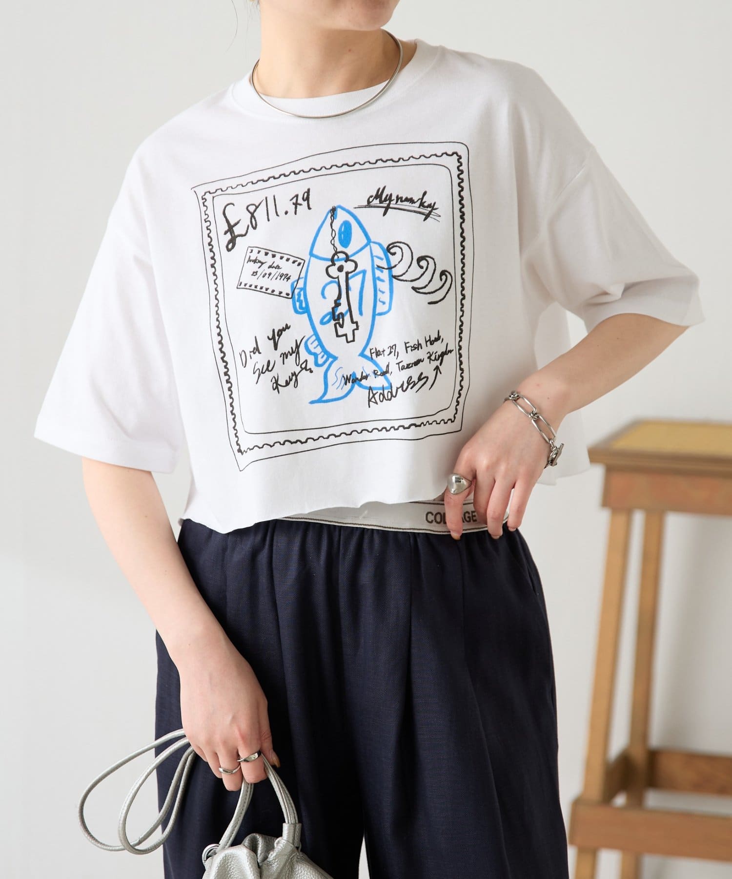 COLLAGE GALLARDAGALANTE(コラージュ ガリャルダガランテ) 【manipuri/マニプリ別注】プリントTシャツ