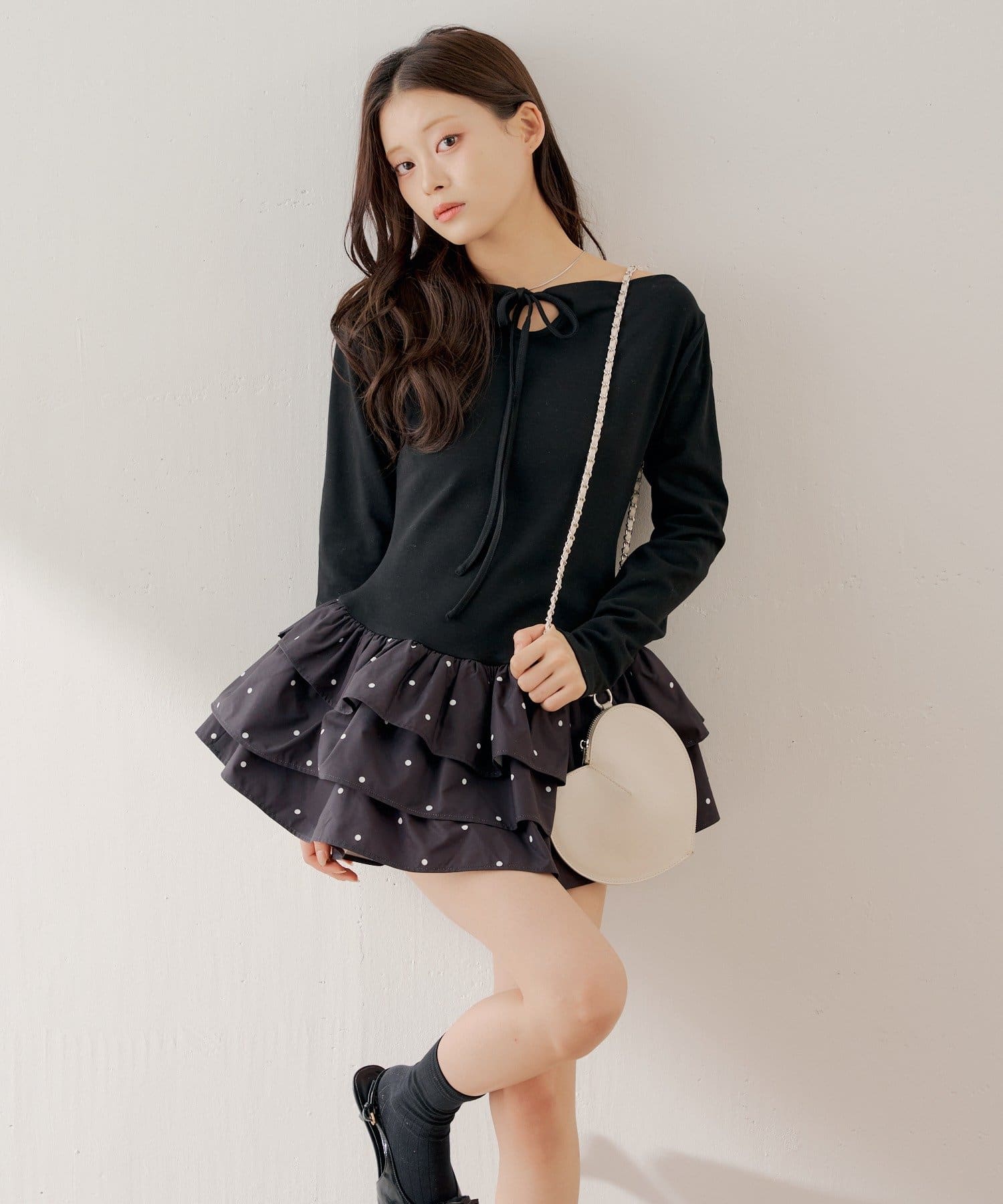 Chico(チコ) フリルティアードオフショルチュニック