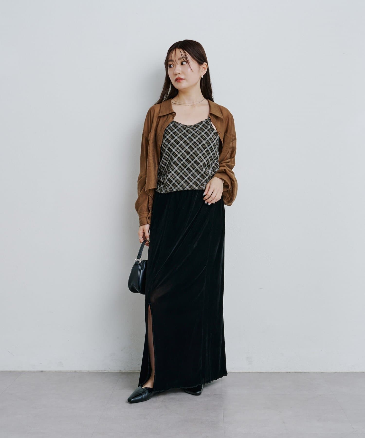 Kastane(カスタネ) 【S.Mサイズ展開】シアーベーシックシャツ