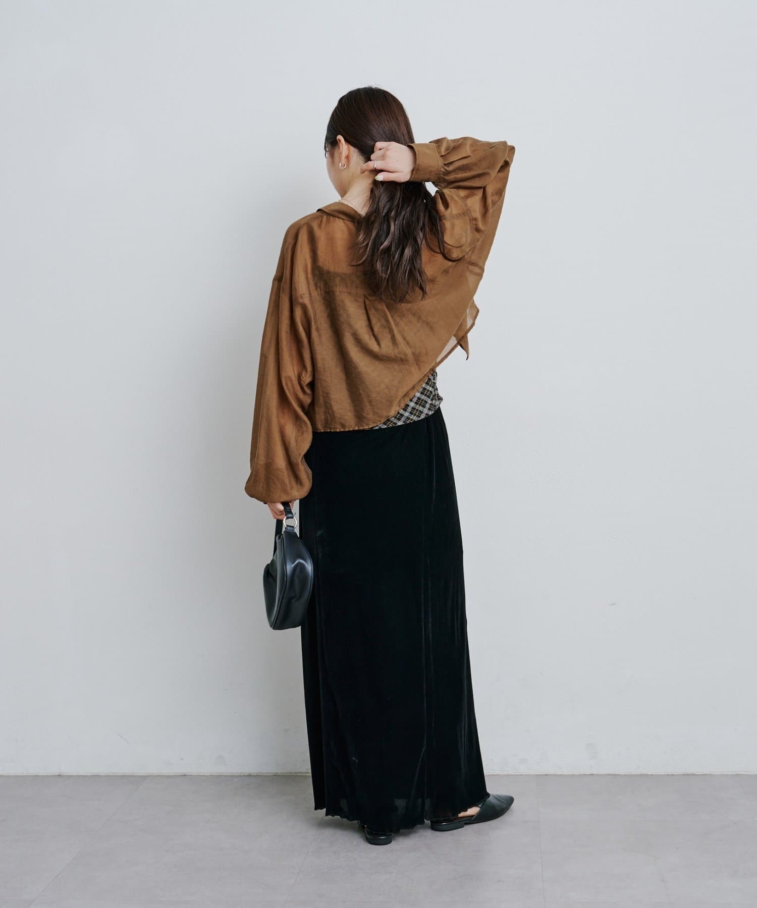 Kastane(カスタネ) 【S.Mサイズ展開】シアーベーシックシャツ