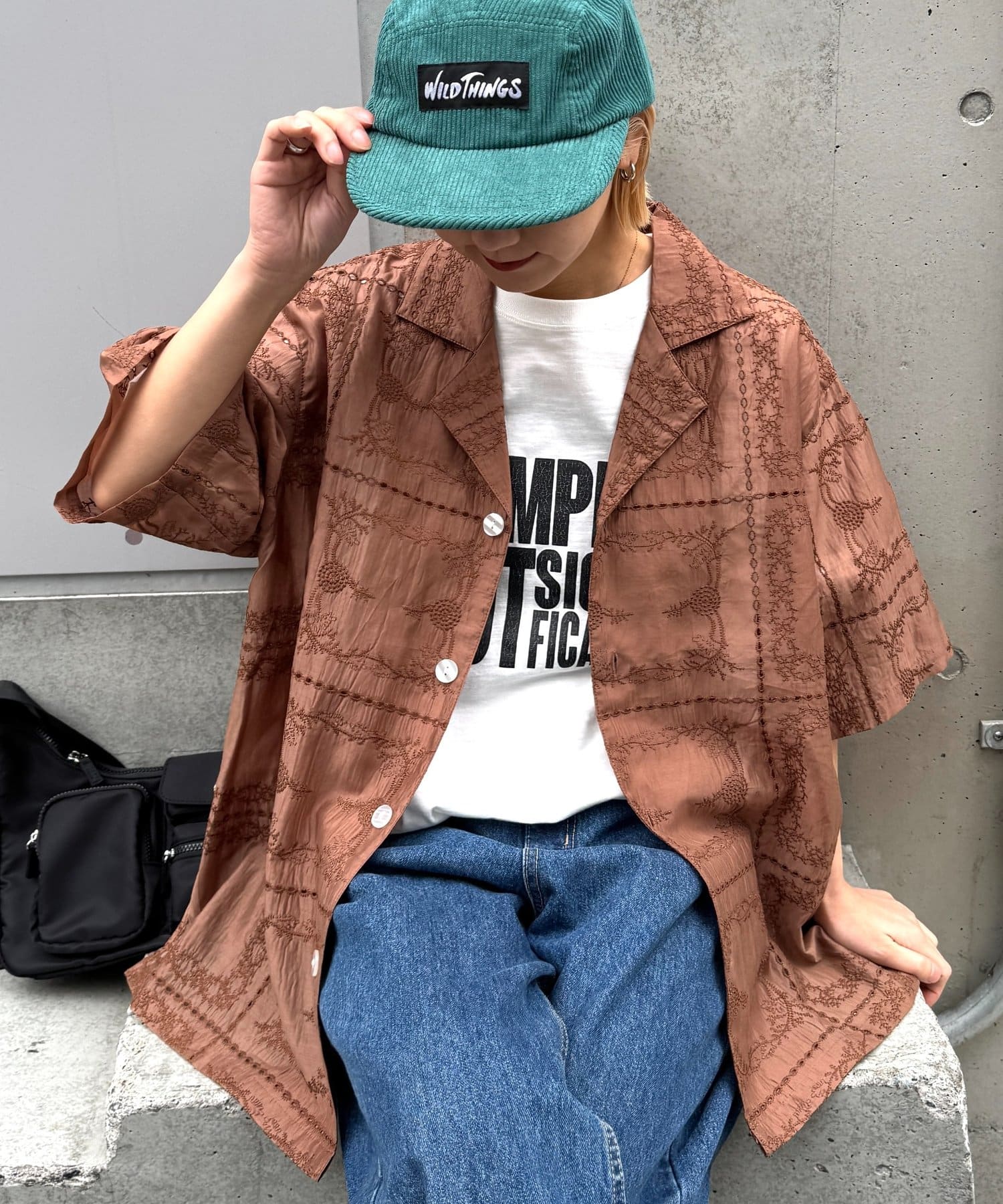 CIAOPANIC TYPY(チャオパニックティピー) 【WEB限】ユニセックスレース刺繍シャツ