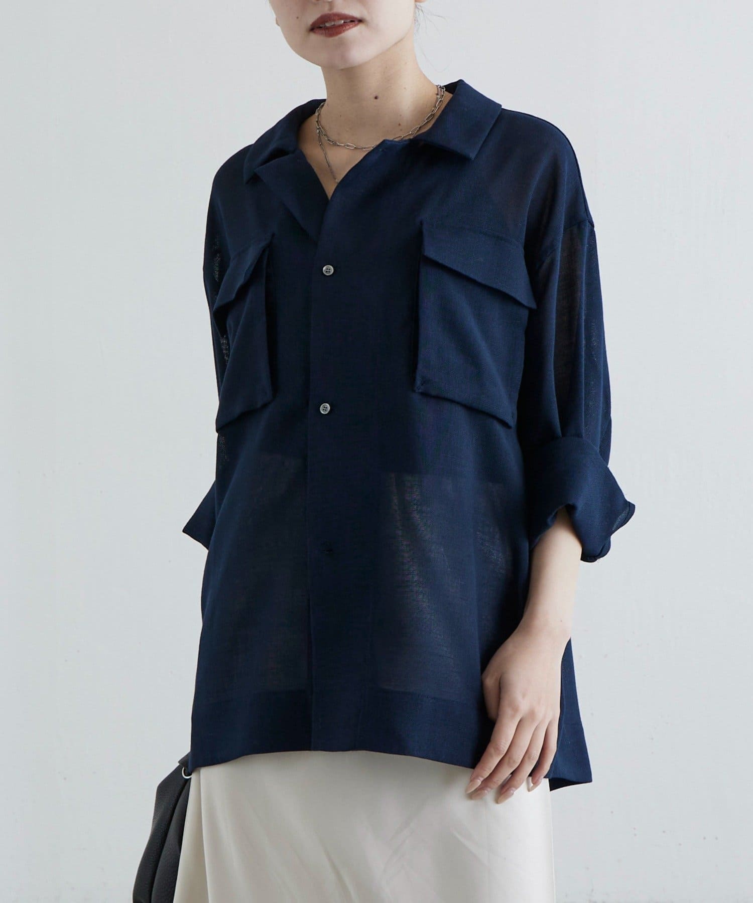 Lui's(ルイス) TECH LINO メッシュシャツ