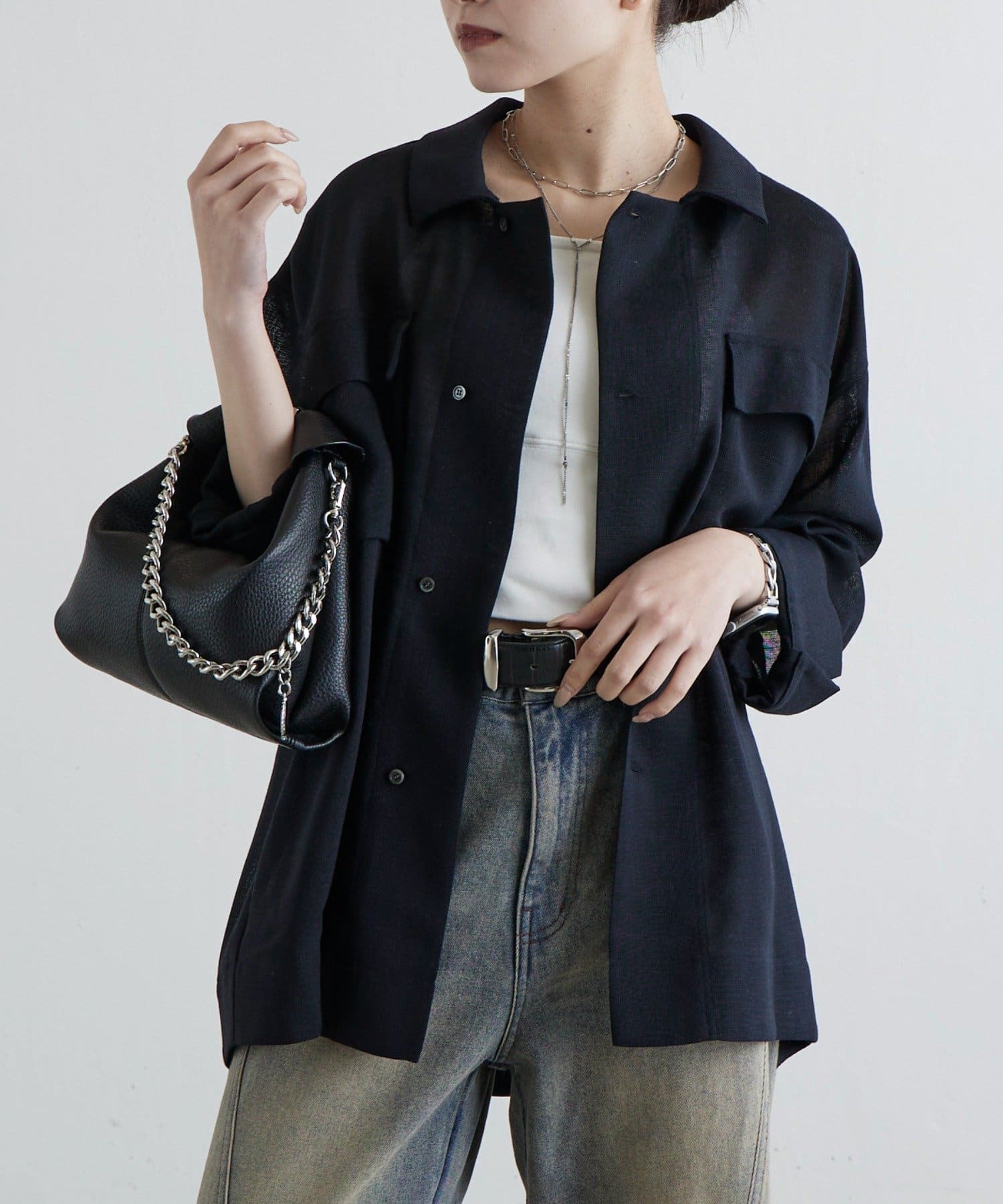 Lui's(ルイス) TECH LINO メッシュシャツ