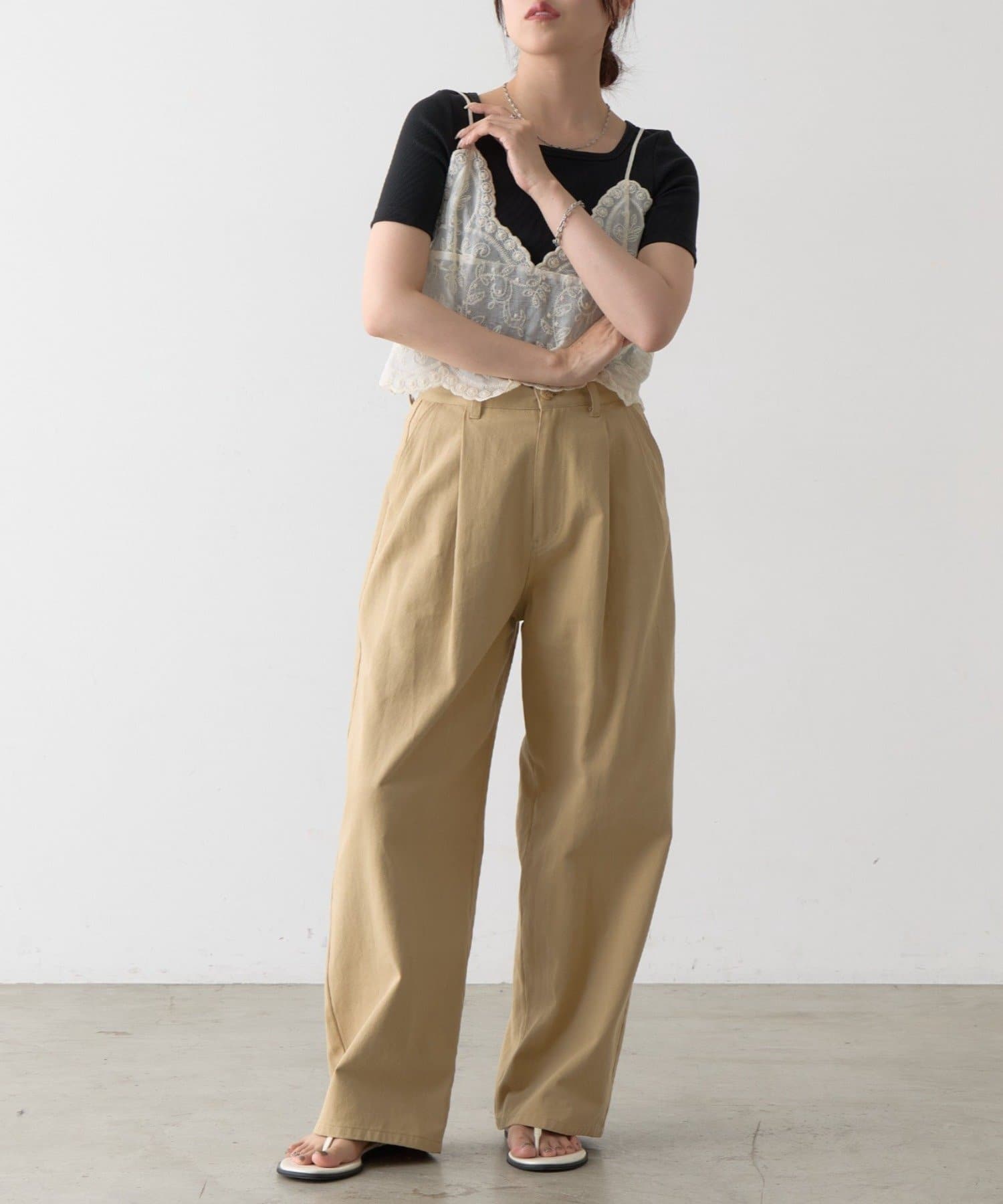 COLONY 2139(コロニー トゥーワンスリーナイン) 【UVカット・抗菌防臭】多機能テレコスクエアネック半袖Tシャツ